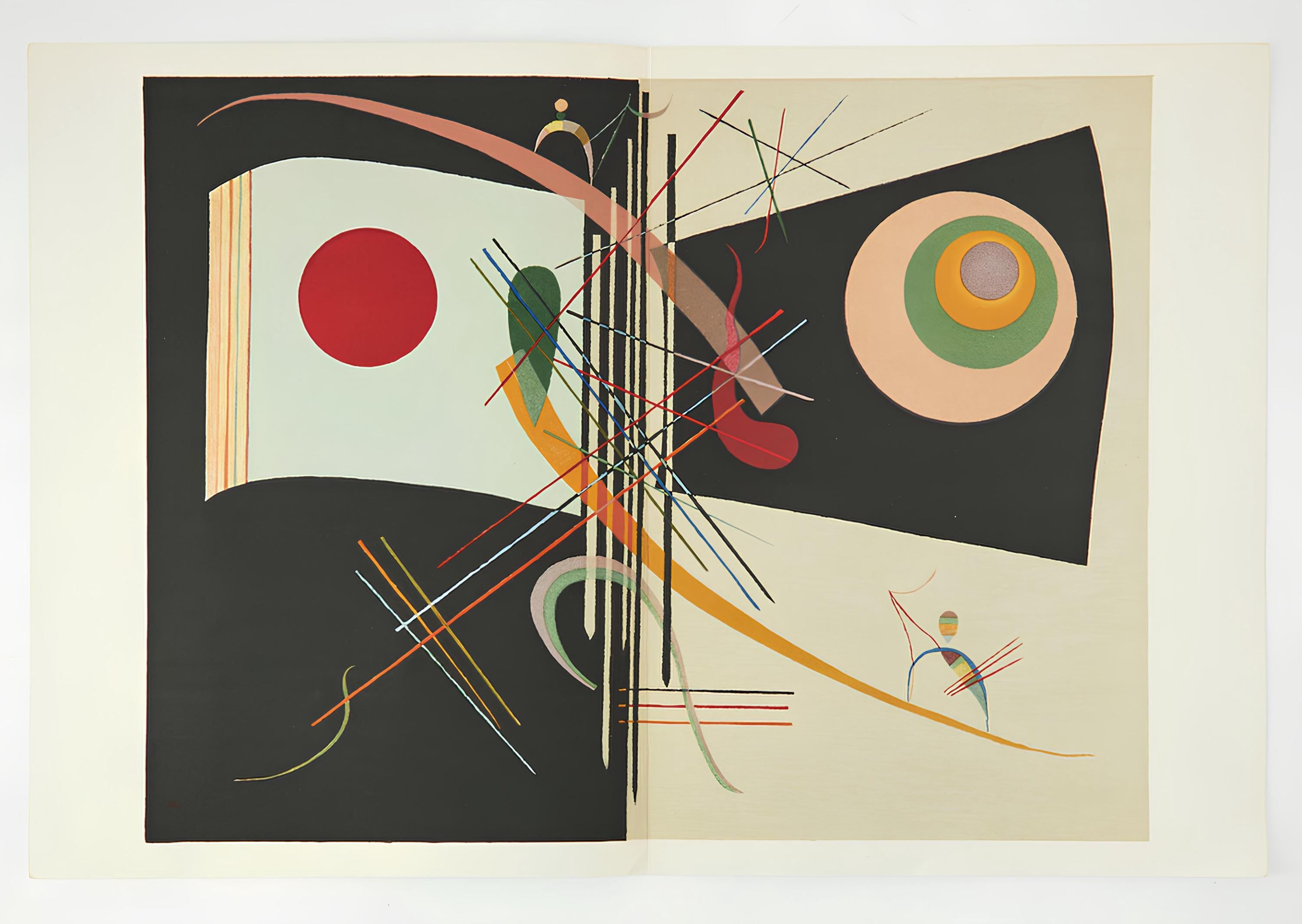 Wassily Kandinsky, Composition, Derrière le miroir, Limited Edition Lithograph