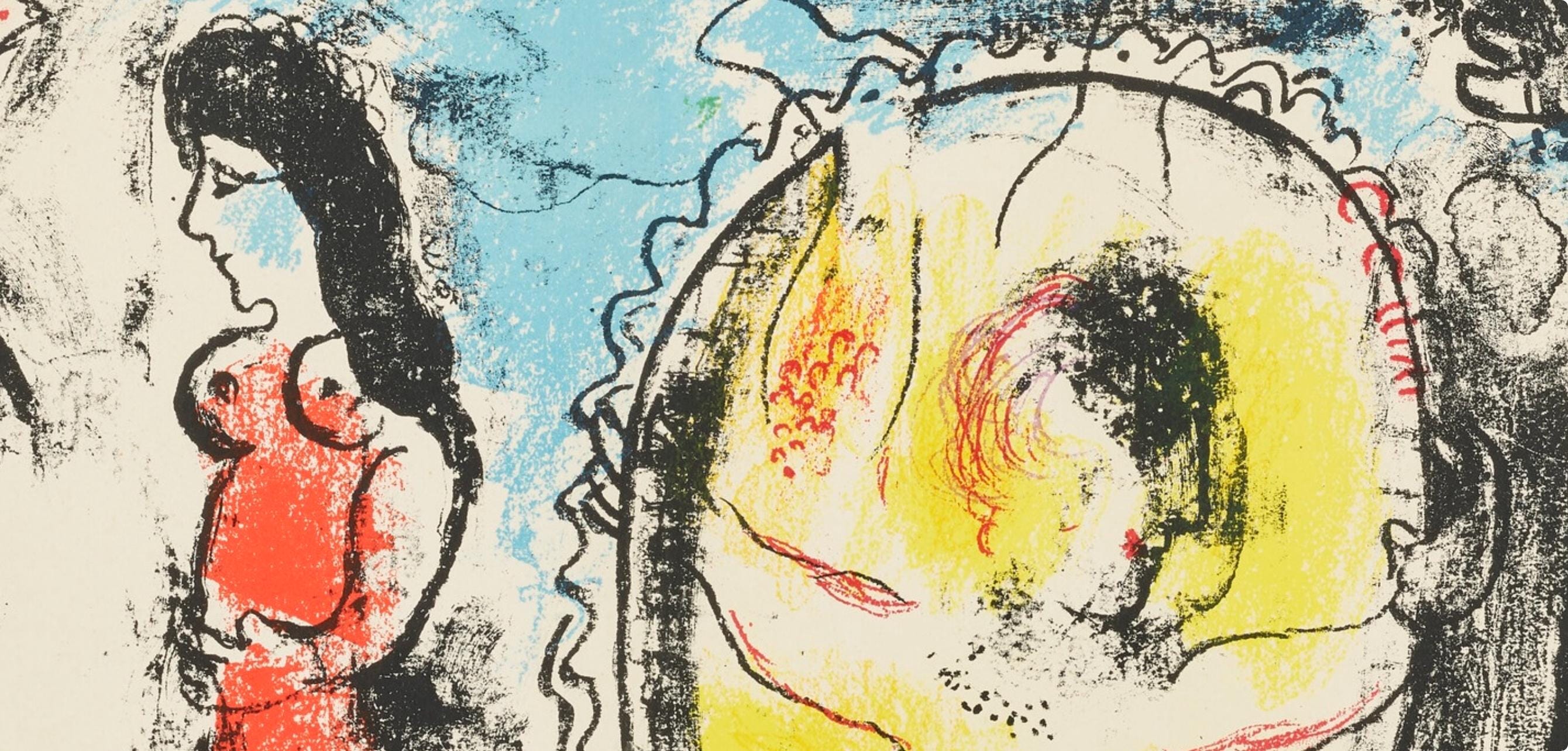 Marc Chagall, Composition (Mourlot 411; Cramer 59), Derrière le miroir, Limited Edition Lithograph