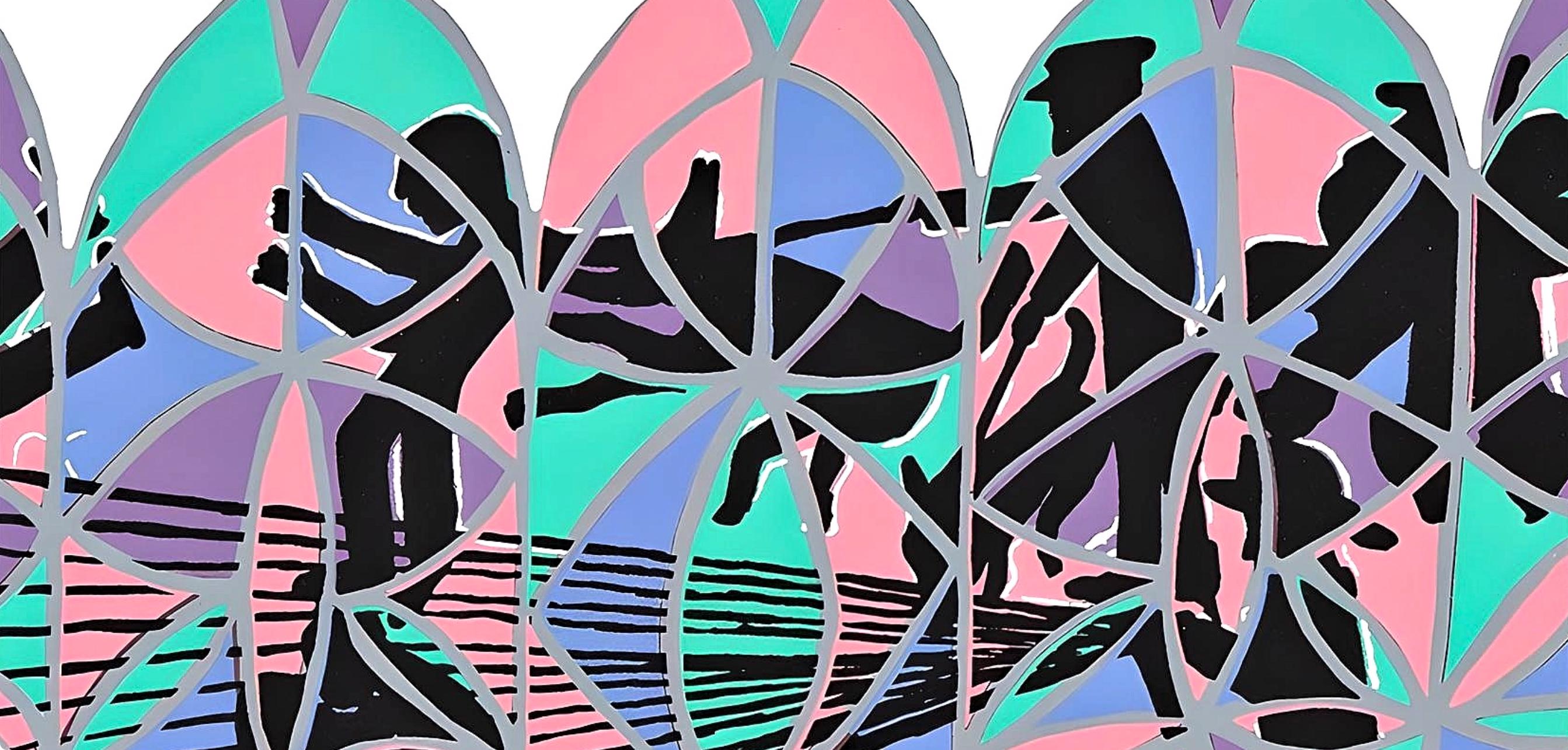Faith Ringgold, Police Brutality Viewed Thru Stained Glass, Letter from Birmingham City Jail, Limited Edition Silkscreen