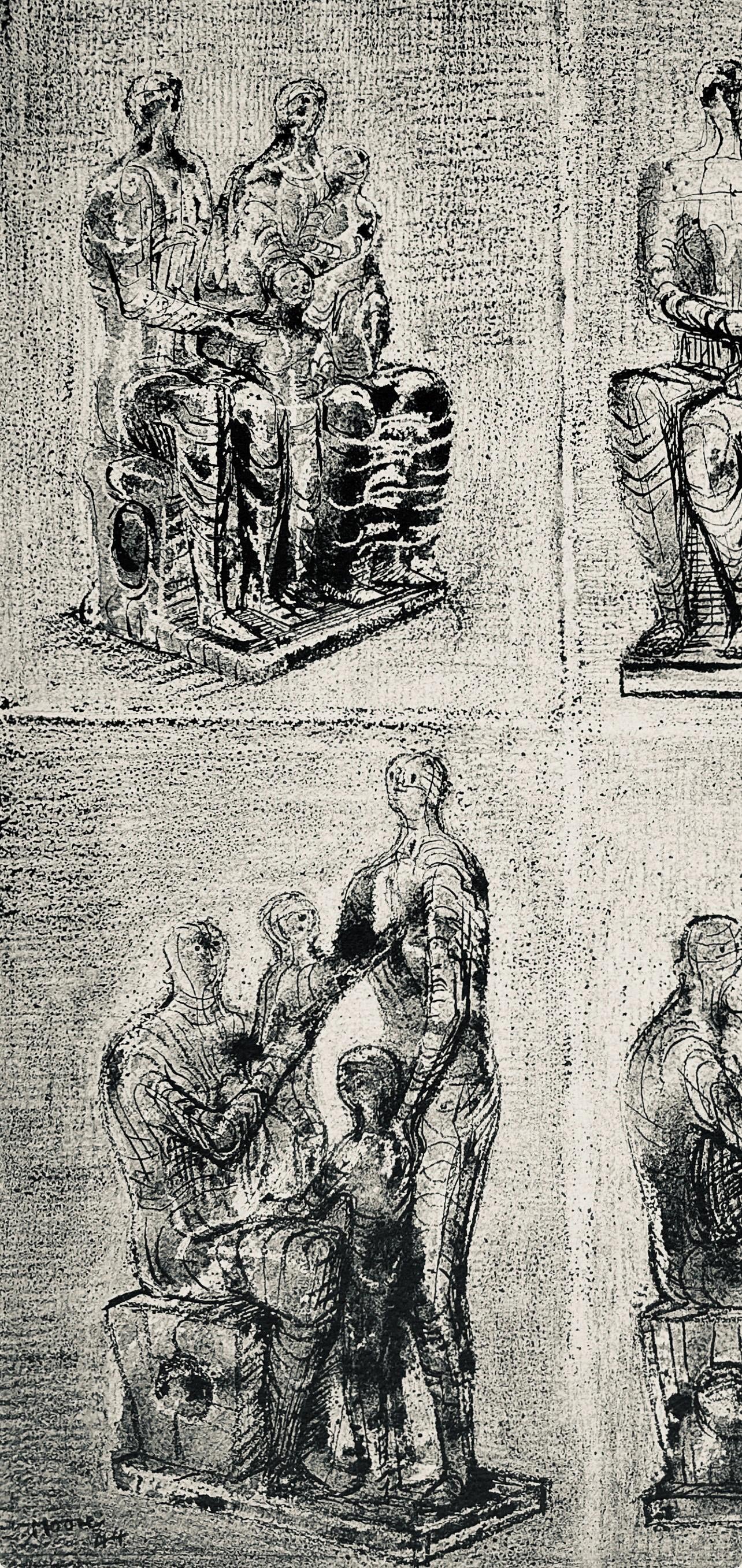 Henry Moore, Family Groups, The Drawings of Henry Moore, Limited Edition Lithograph