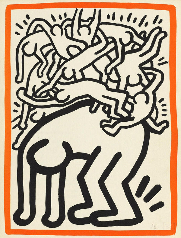 Keith Haring, Fight Aids Worldwide, World Federation of United Nations Associations, Limited Edition Lithograph