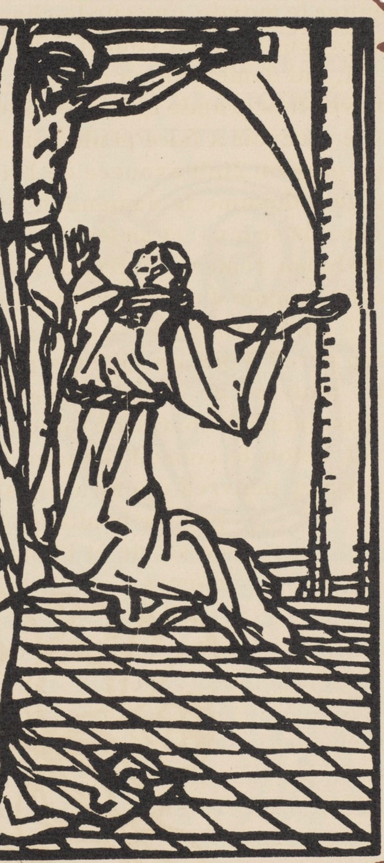 Émile Bernard, Composition (Morane, No. 100), Les Petites Fleurs de St. Françoise, Limited Edition Woodcut