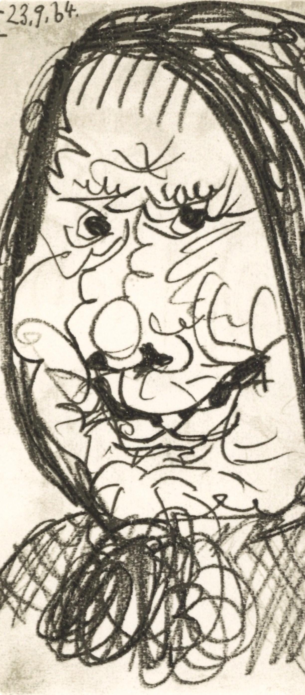 Pablo Picasso, Composition, Le Goût du Bonheur (Cramer 148; Bloch 2013), Limited Edition Mixed Media Lithograph