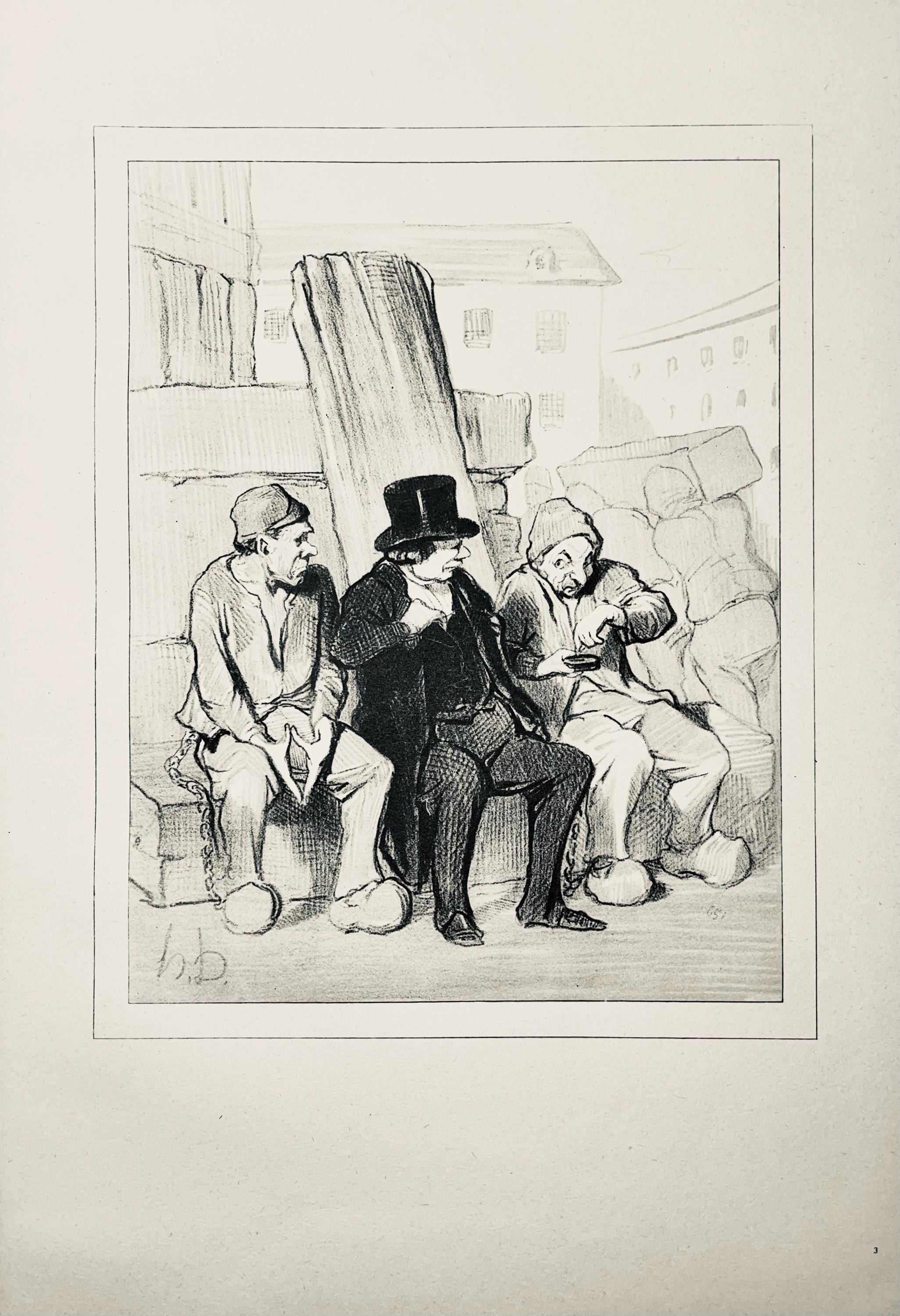 Honoré Daumier, Composition, Honoré Daumier, Law and Justice, Limited Edition Lithograph