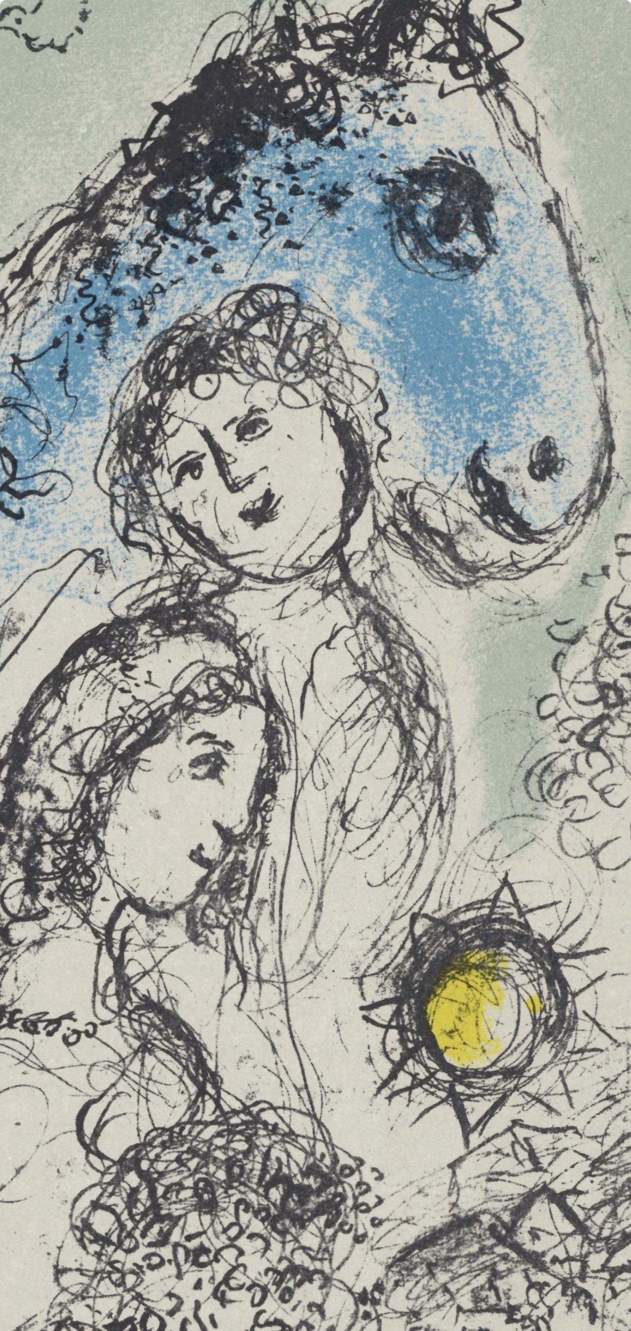 Marc Chagall, Composition (Mourlot 993), Hommage à Aimé et Marguerite Maeght, Derrière le miroir, Limited Edition Lithograph