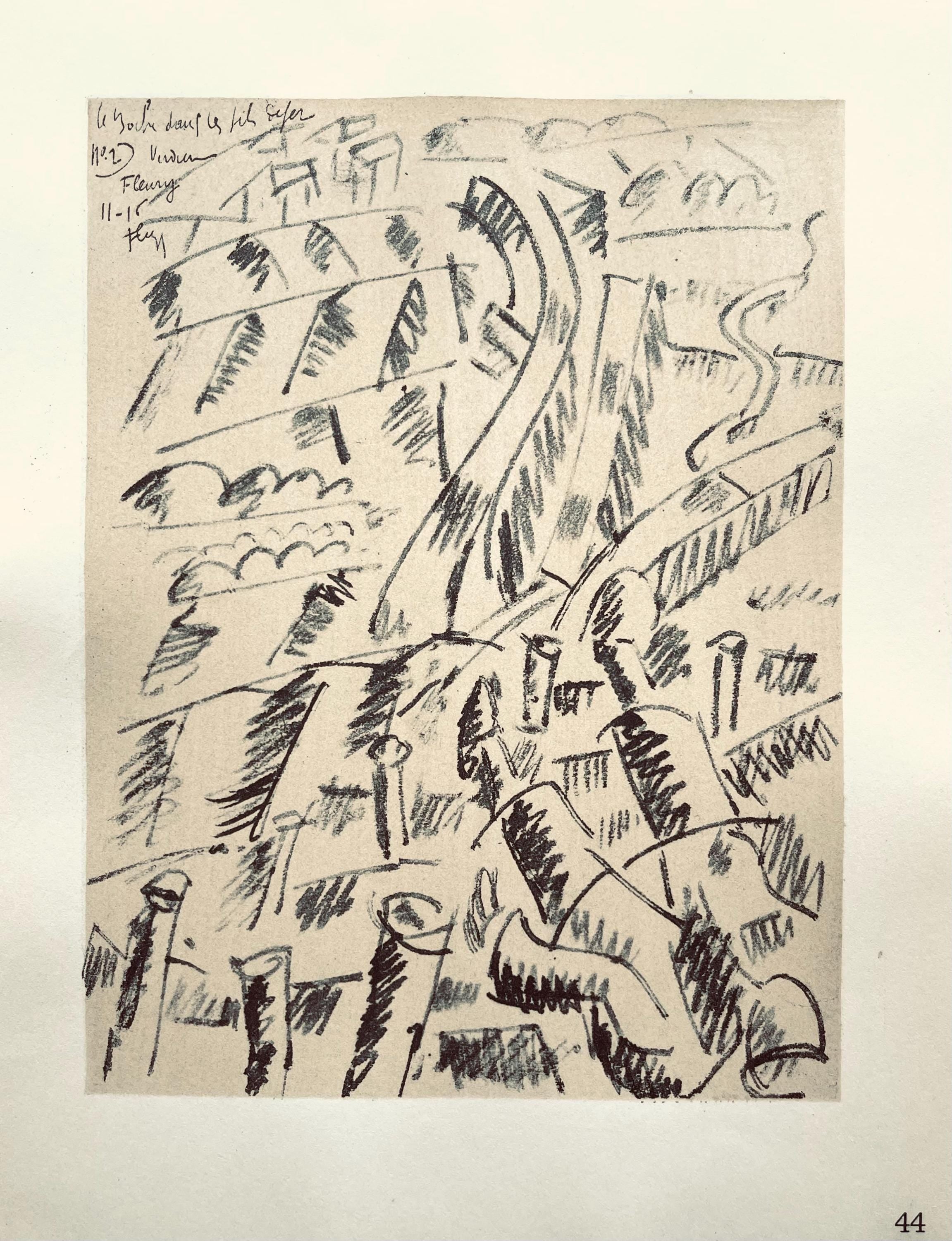 Fernand Léger, Le Boche Dans Les Fils De Fer, Fernand Léger, Dessins de Guerre, Limited Edition Lithograph