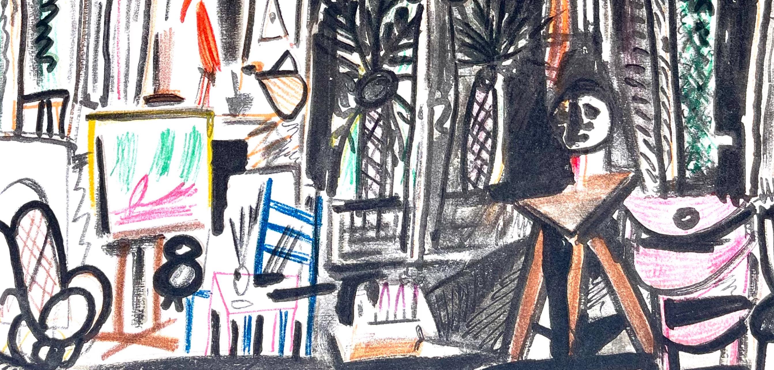 Pablo Picasso, Composition (Cramer 101), Carnet de la Californie, Limited Edition Lithograph