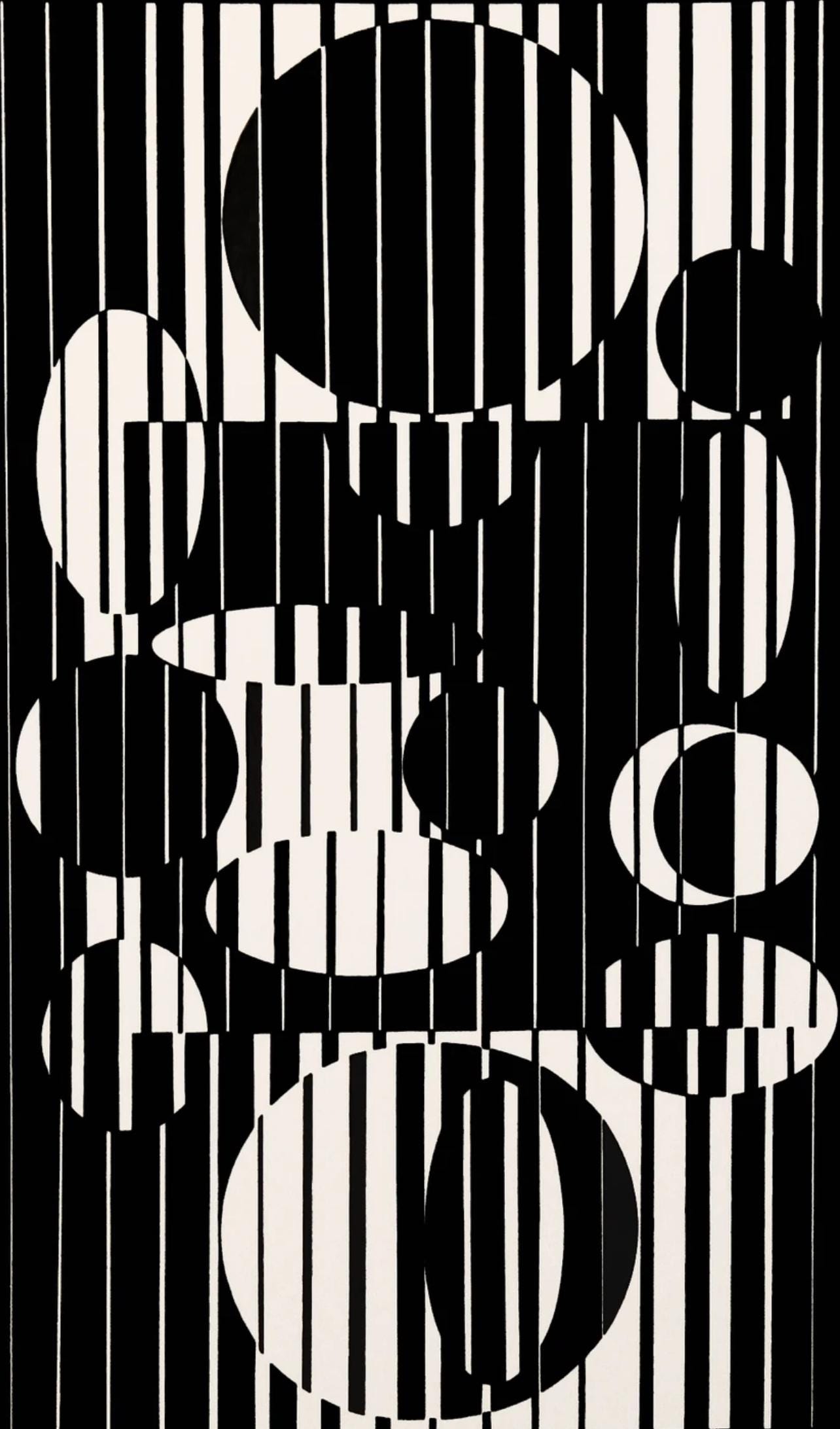 Victor Vasarely, Composition, Linéaires, Limited Edition Héliogravure