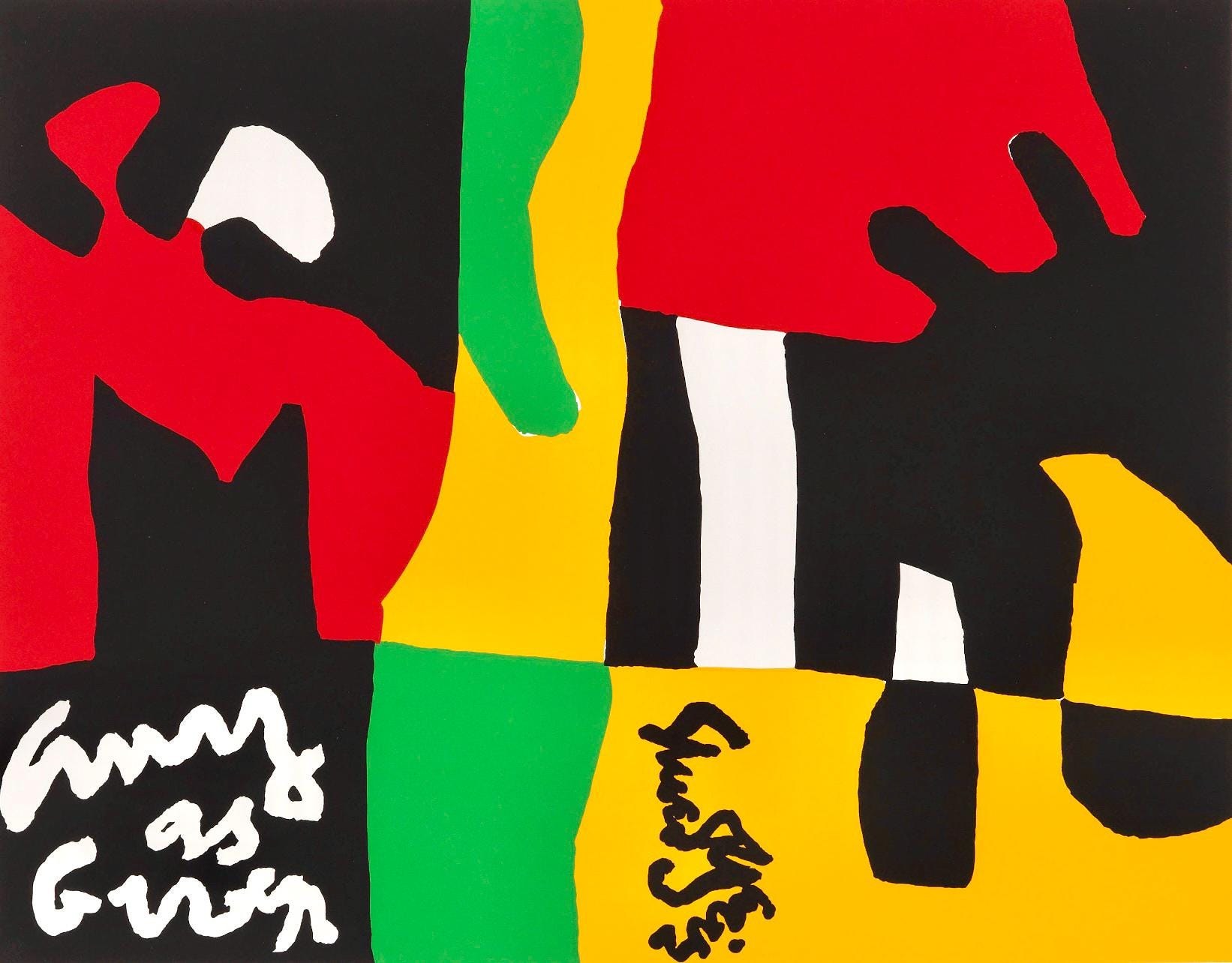 Stuart Davis, Composition (Cole/Myers 79), X + X, Ten Works by Ten Painters, Limited Edition Silkscreen