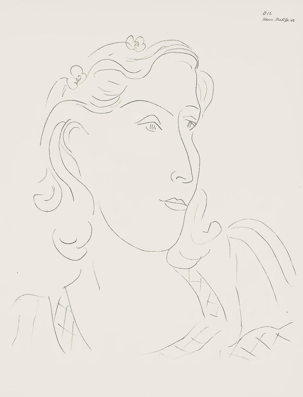 Henri Matisse, Série O, var. 12 (Duthuit 9), Henri Matisse, Dessins, Thèmes et variations, Limited Edition Lithograph