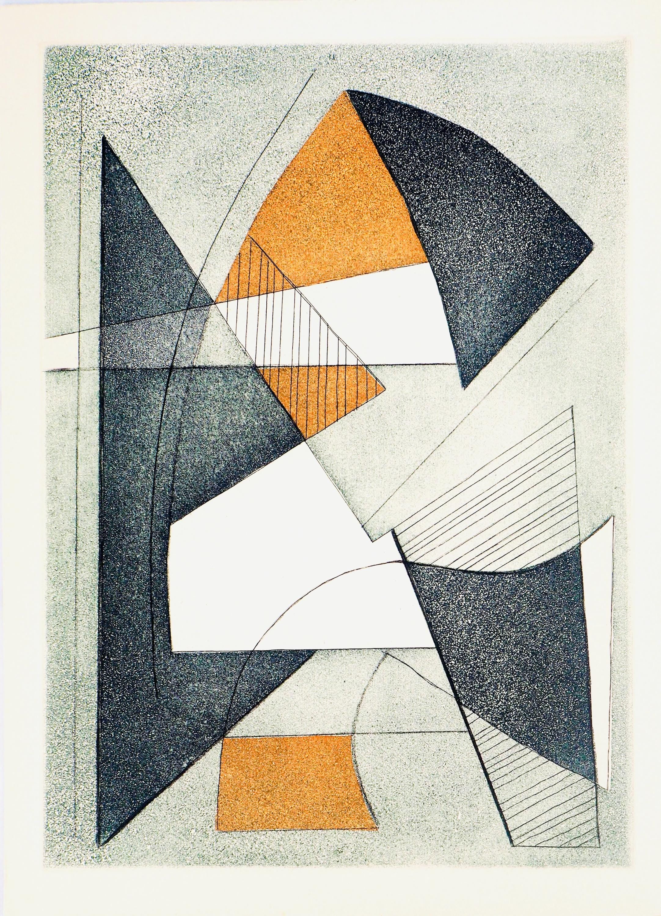 Alberto Magnelli, Projets de Pégase, Paroles peintes I, Limited Edition Etching