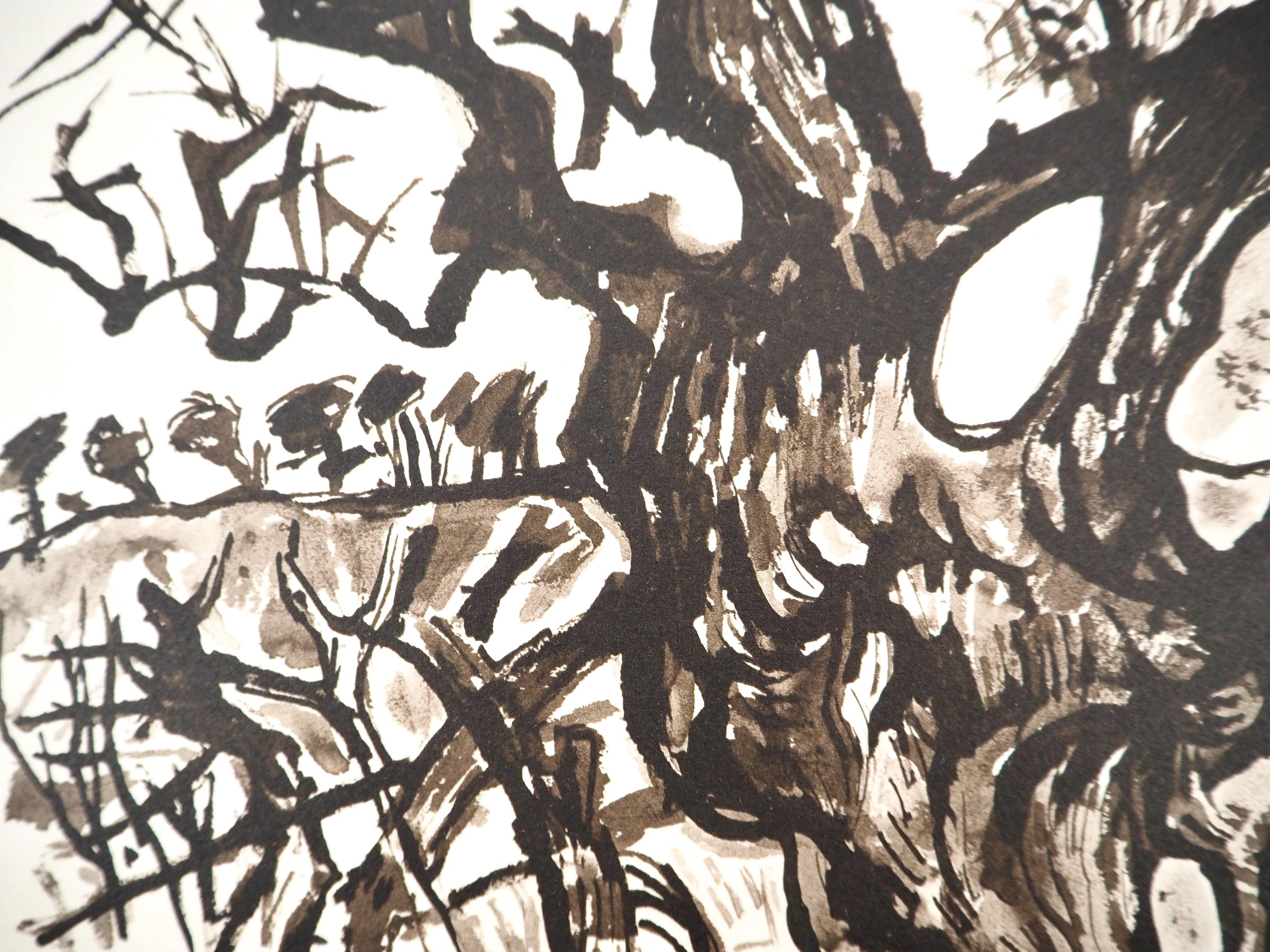 Édouard Pignon, Composition, Arbres et Voiles, Limited Edition Lithograph