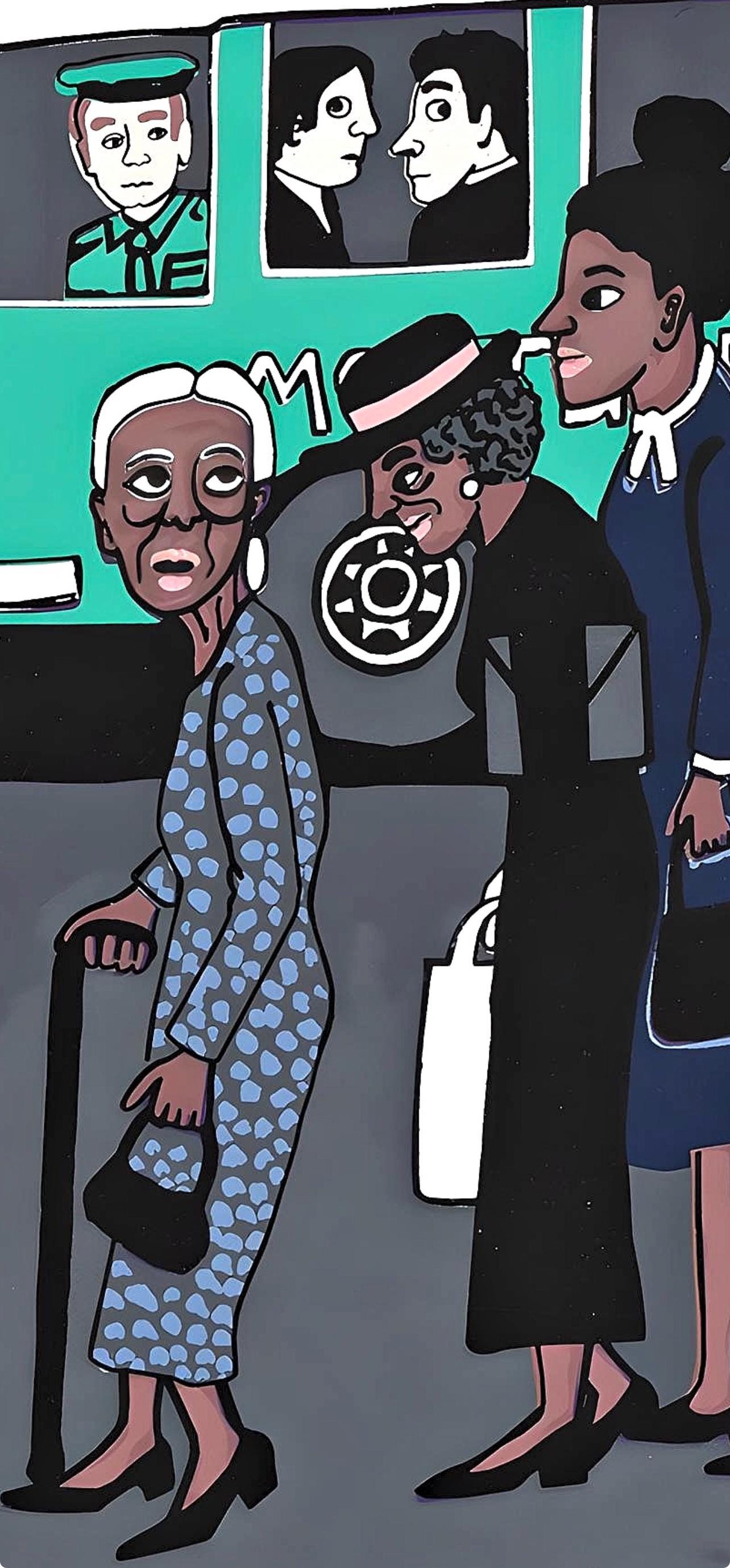 Faith Ringgold, Montgomery Bus Boycott, Letter from Birmingham City Jail, Limited Edition Silkscreen