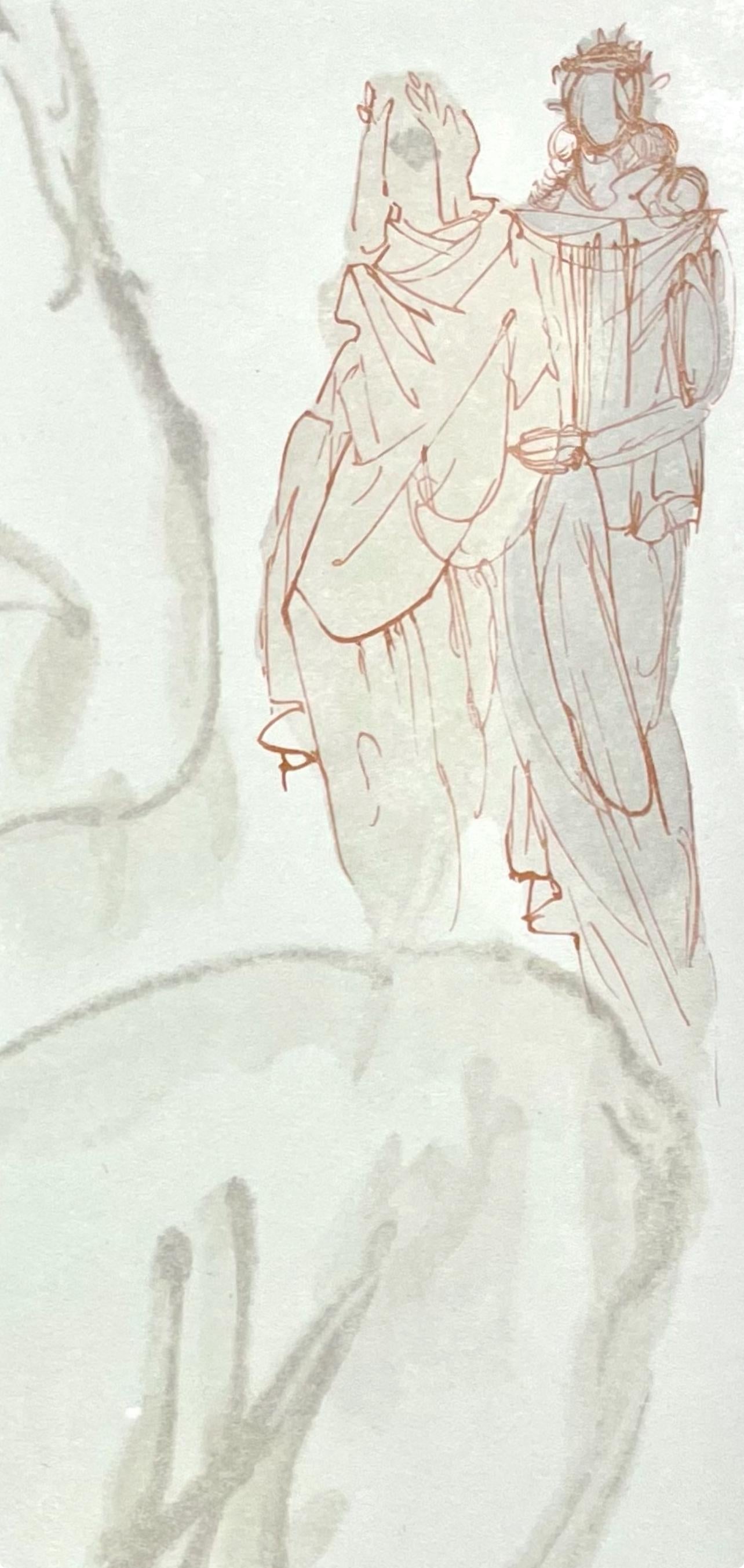 Salvador Dali, Fegefeuer XIX (Field 189-200; Michler/Löpsinger 1039-1138), Die Göttliche Komödie, Signed, Limited Edition Woodcut