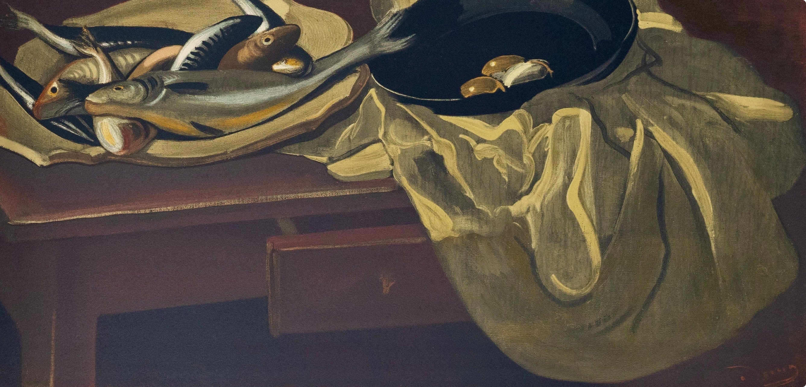 André Derain, Nature morte aux Poissons et a La Poêle, André Derain, Collection Pierre Lévy, Limited Edition Lithograph