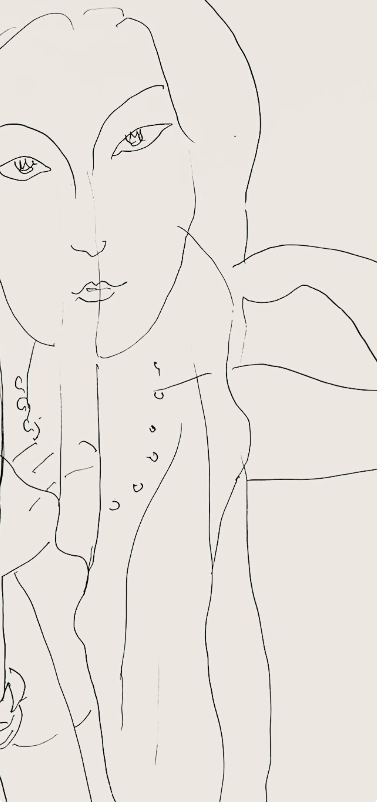 Henri Matisse, Série N, var. 2 (Duthuit 9), Henri Matisse, Dessins, Thèmes et variations, Limited Edition Lithograph