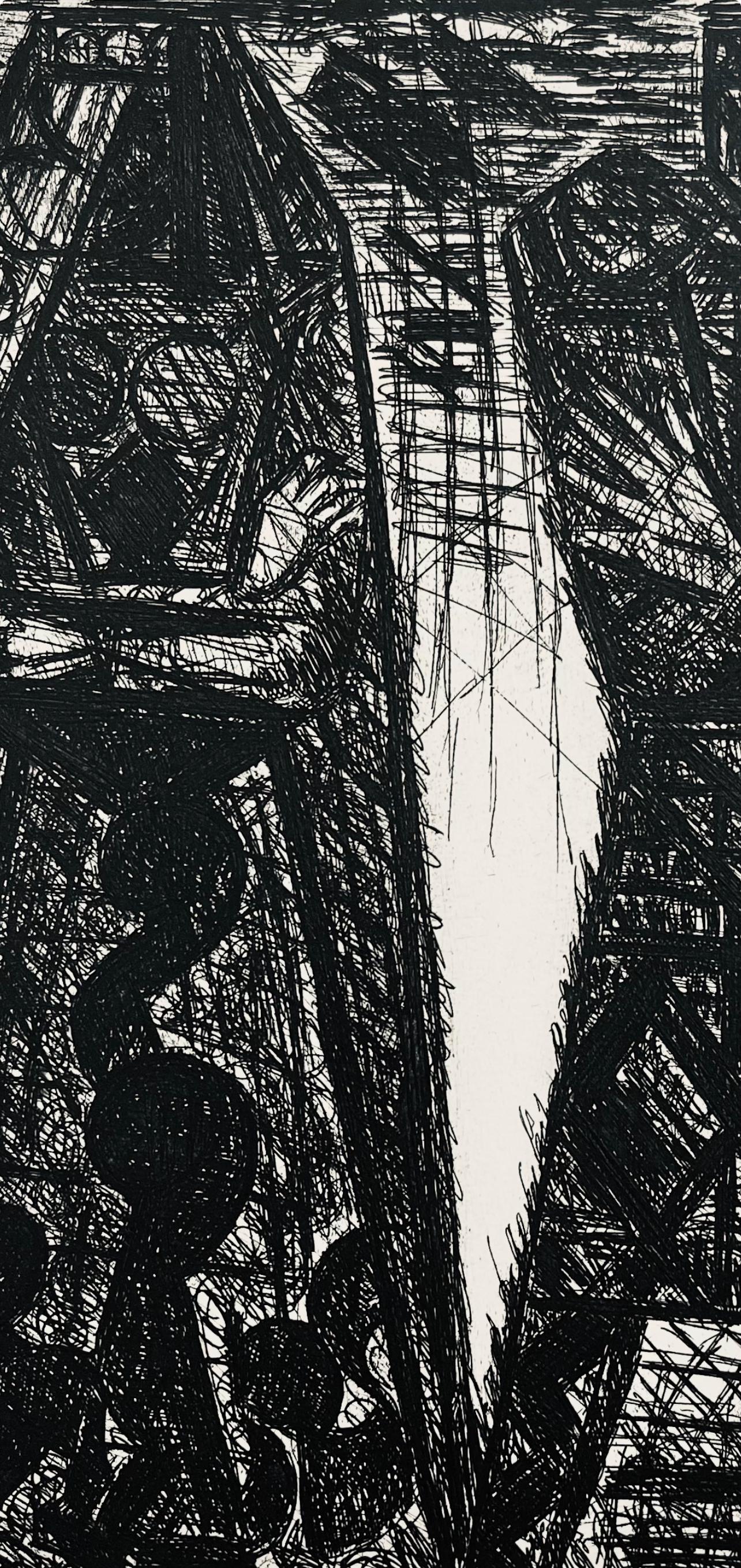 Marcel Gromaire, Le Complot, Scène VII, Shakespeare, Macbeth, Eaux-fortes de Gromaire, Limited Edition Etching