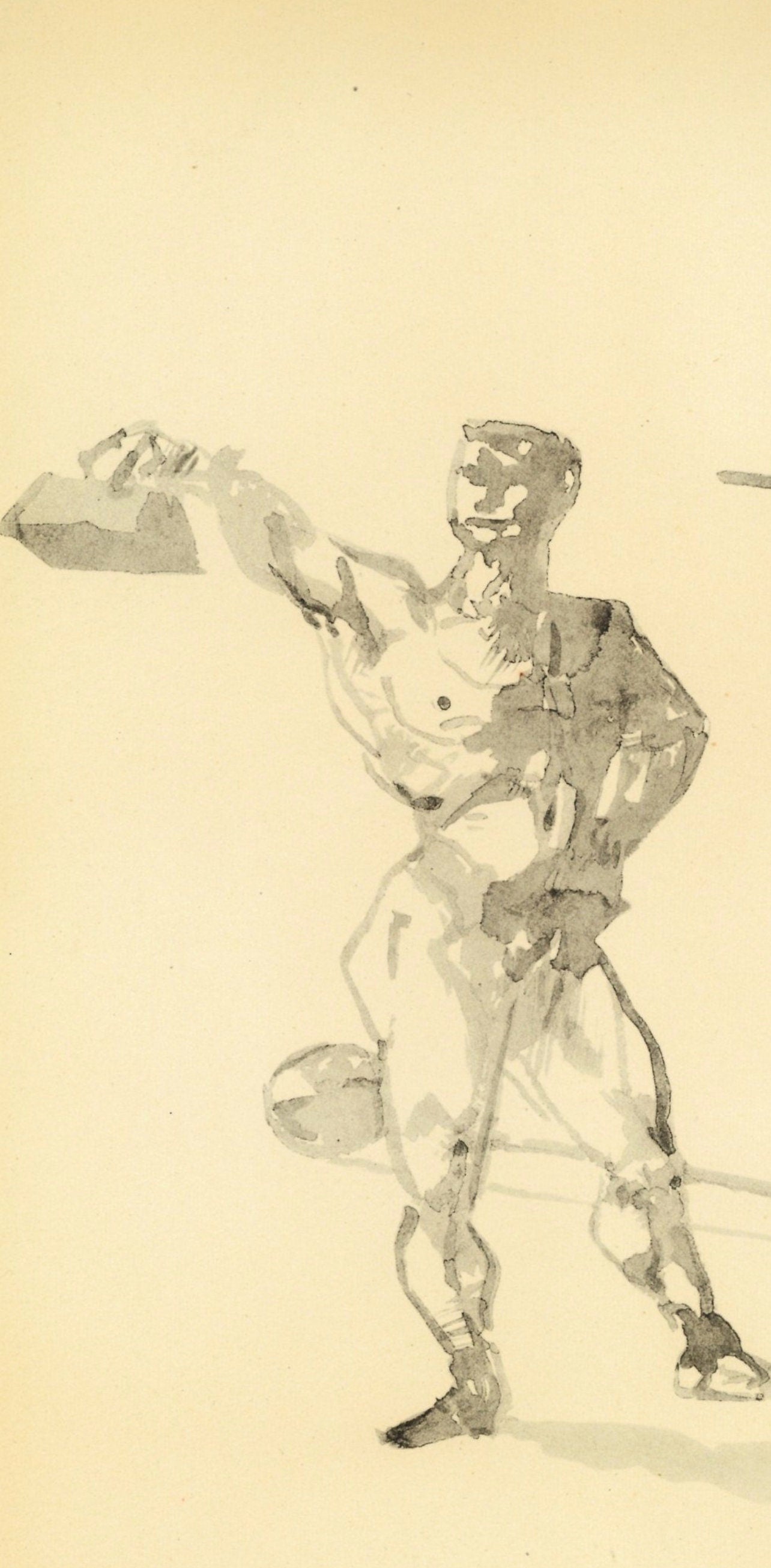 Henri de Toulouse-Lautrec, Travail des poids, The Circus by Toulouse-Lautrec, Limited Edition Lithograph