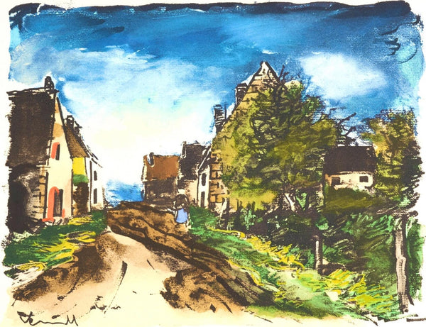 Maurice de Vlaminck, Paysage d'Ile-de-France, Douze Contemporains, Limited Edition Lithograph
