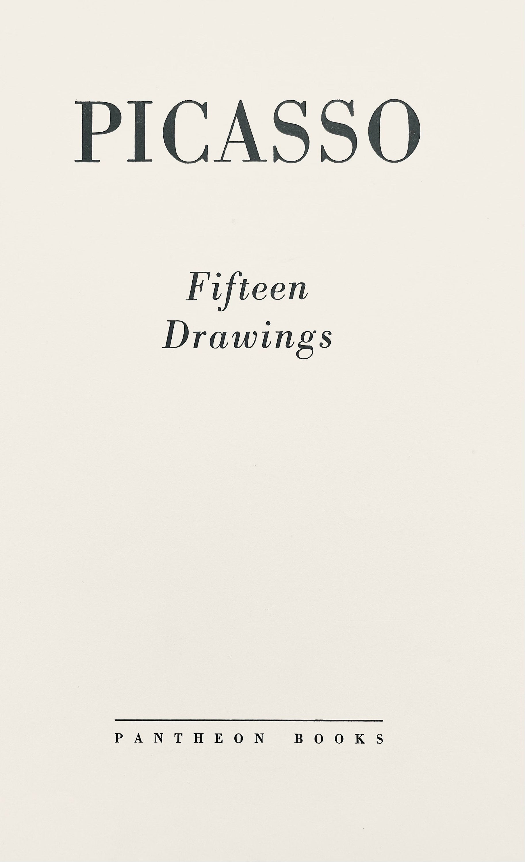 Pablo Picasso, Saltimbanque (Orozco 95), Picasso: Fifteen Drawings, Limited Edition Lithograph