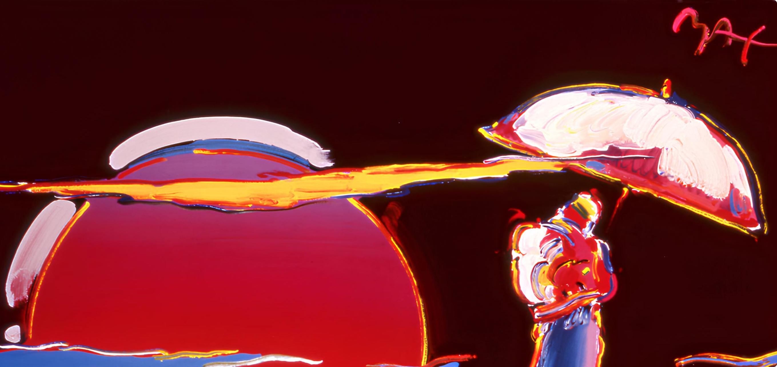 Peter Max, New Moon, 1999, Hand Signed, Official Edition Offset Lithograph