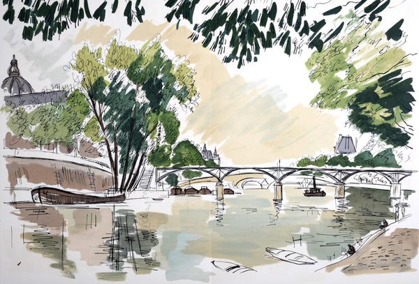 André Dunoyer de Segonzac, Composition, Regards sur Paris, Limited Edition Lithograph