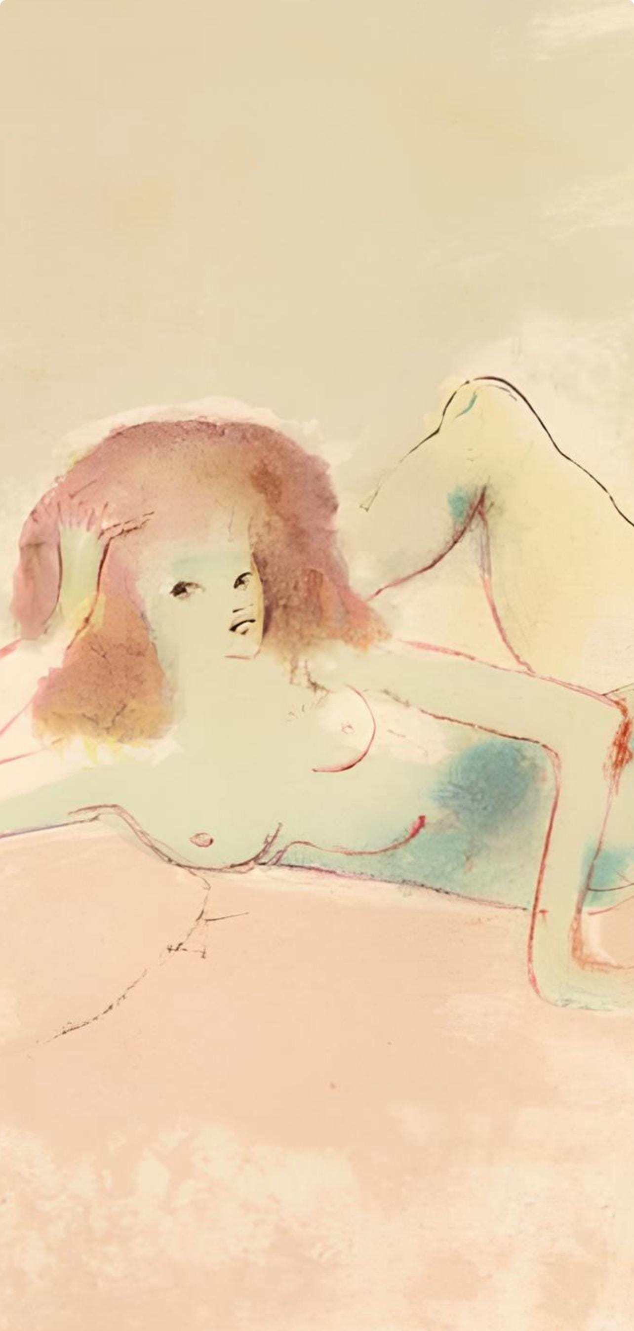 Léonor Fini, Composition, Parallèlement, Limited Edition Lithograph