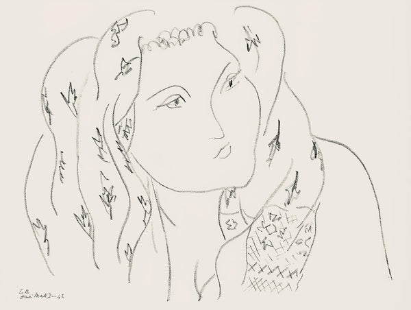 Henri Matisse, Série L, var. 12 (Duthuit 9), Henri Matisse, Dessins, Thèmes et variations, Limited Edition Lithograph