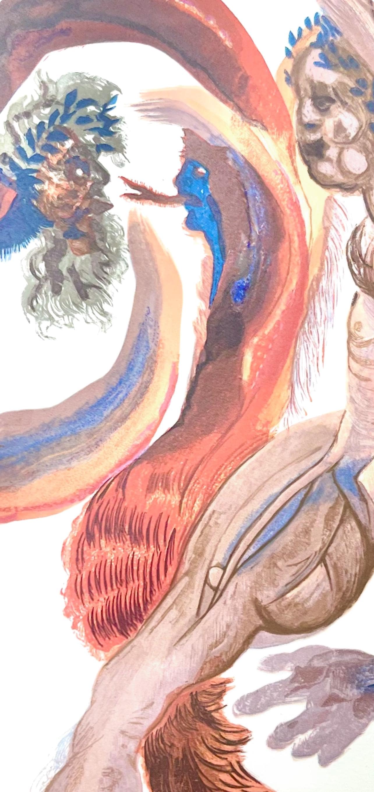 Salvador Dali, Fegefeuer XVIII (Field 189-200; Michler/Löpsinger 1039-1138), Die Göttliche Komödie, Signed, Limited Edition Woodcut