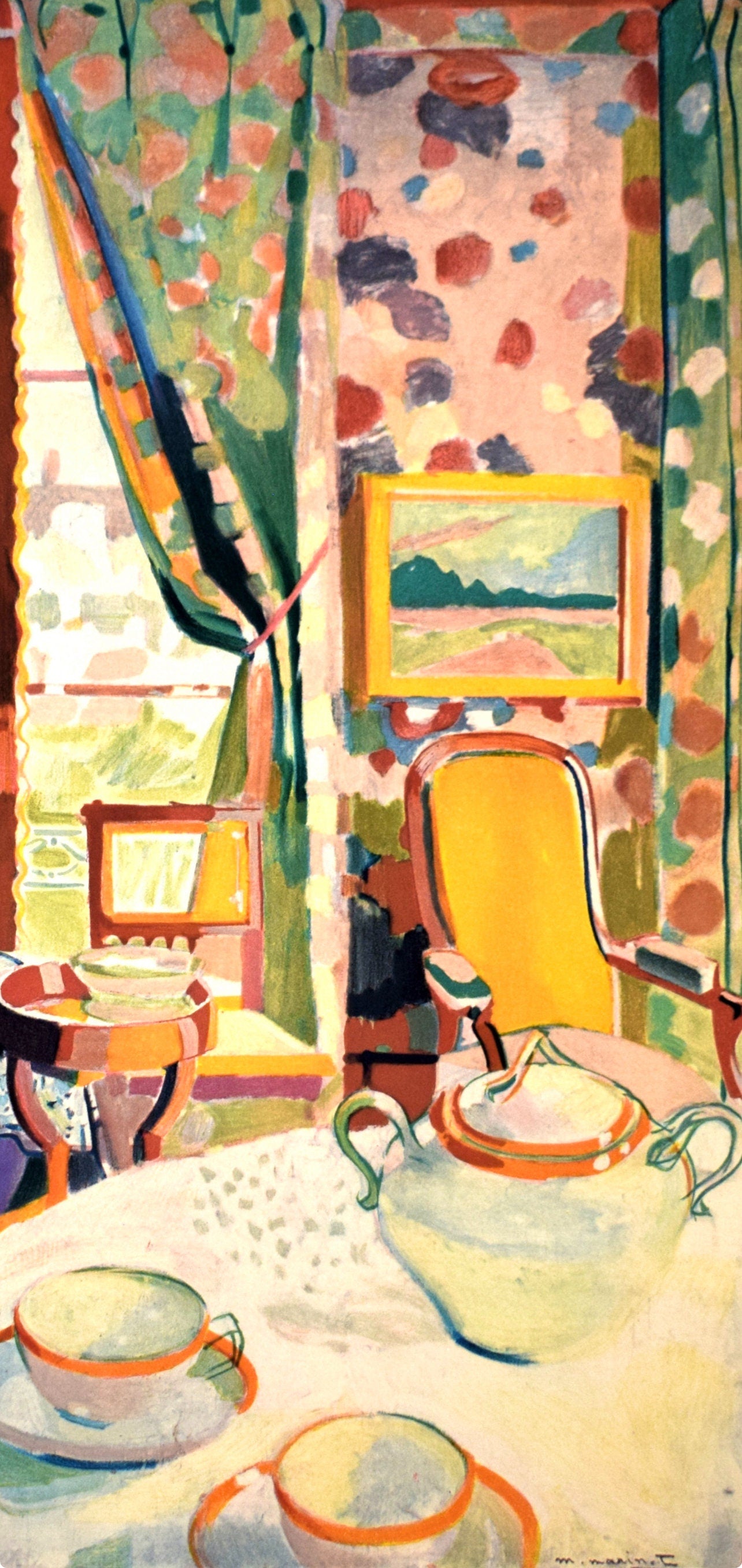 Maurice Marinot, Intérieur, Fauves, Collection Pierre Lévy, Limited Edition Lithograph