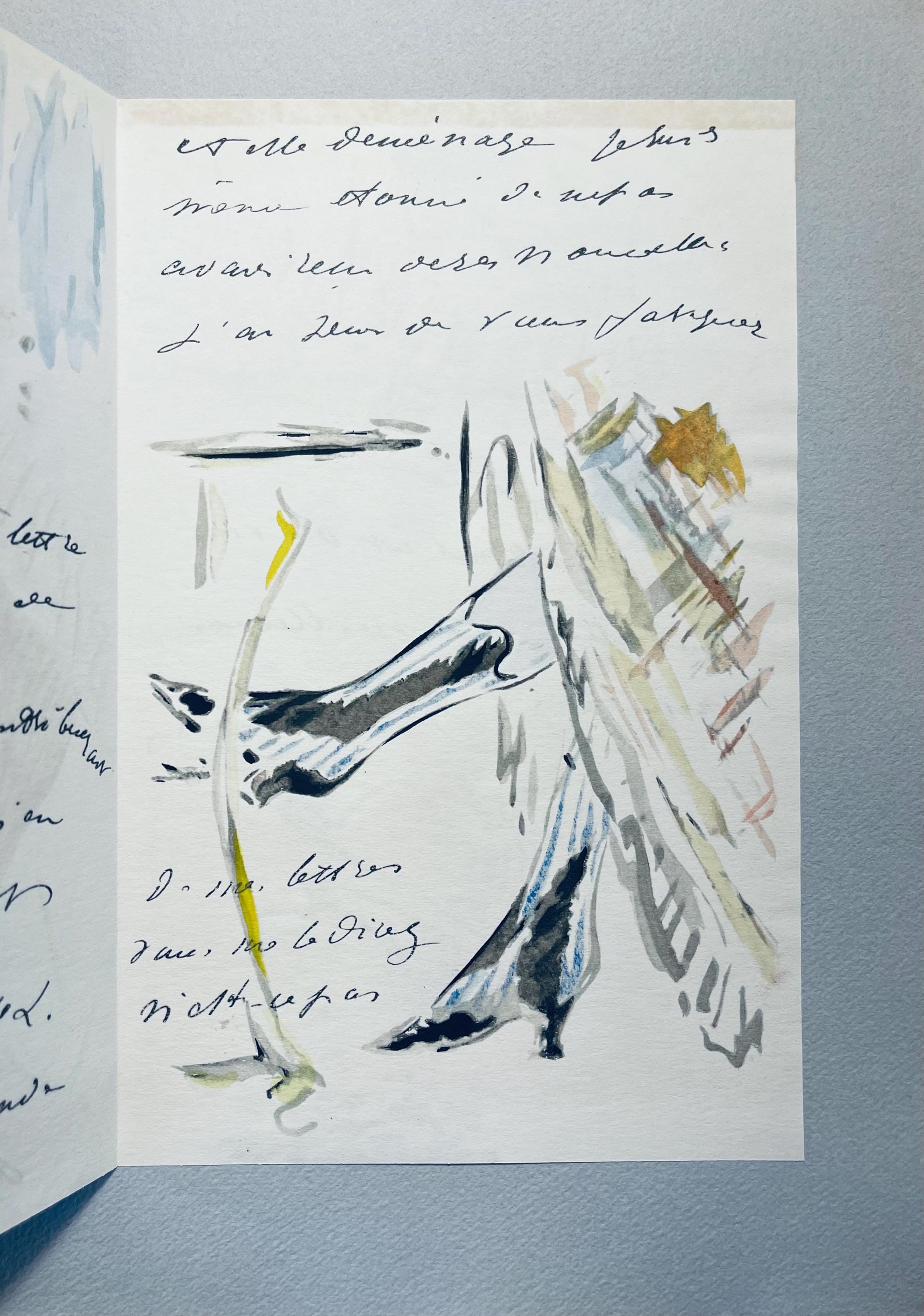 Édouard Manet, Composition, Édouard Manet, Letters with Aquarelles, Limited Edition Lithograph