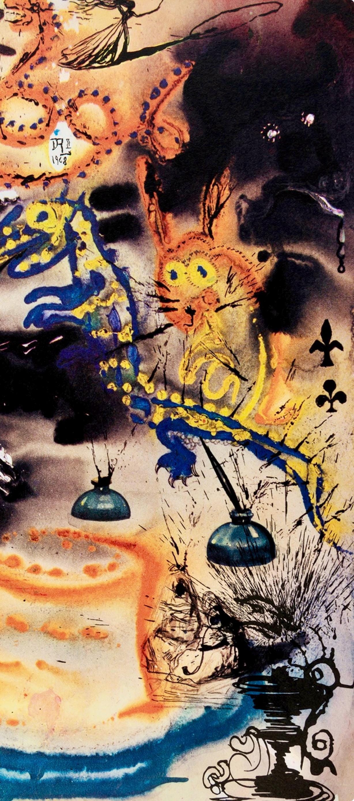 Salvador Dalí, Composition (Field 69-5, A-M), Alice's Adventures in Wonderland, Limited Edition Héliogravure