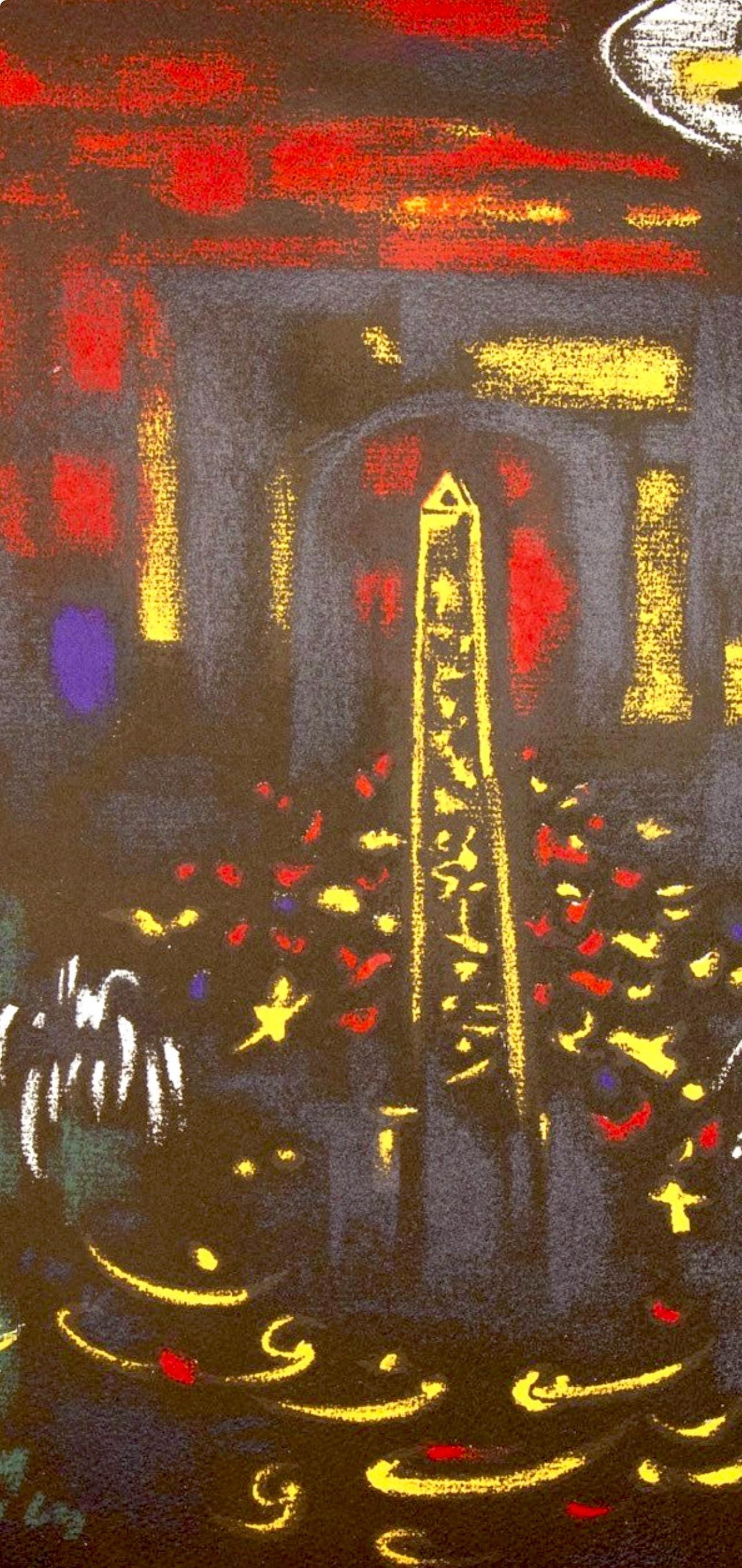 André Masson, Place de la Concorde et L'Arc de Triomphe, Regards sur Paris, Limited Edition Lithograph