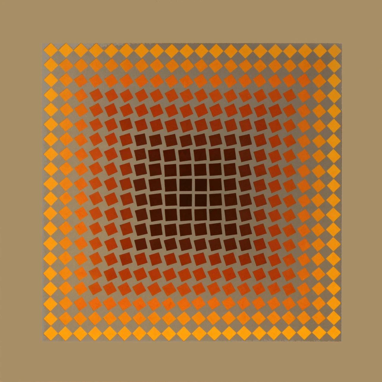 Victor Vasarely, Composition, CTA 102, Limited Edition Héliogravure