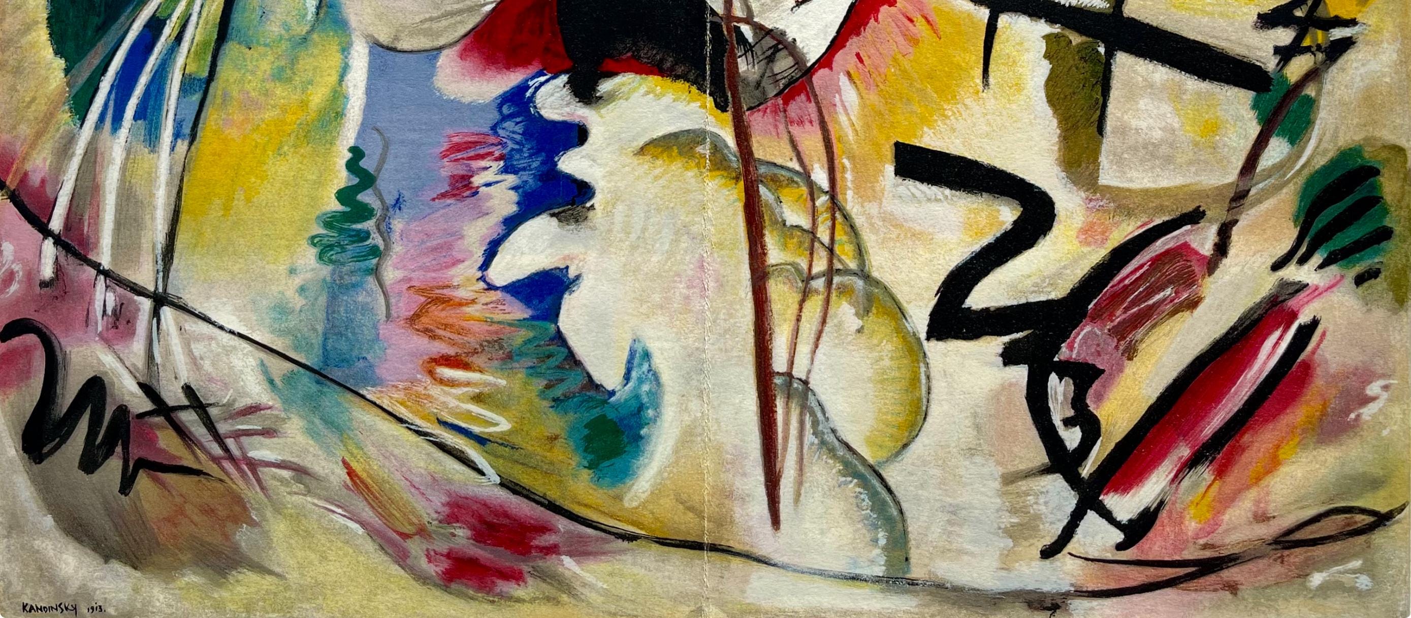 Wassily Kandinsky, Tableau avec formes blanches, Derrière le miroir, Limited Edition Lithograph
