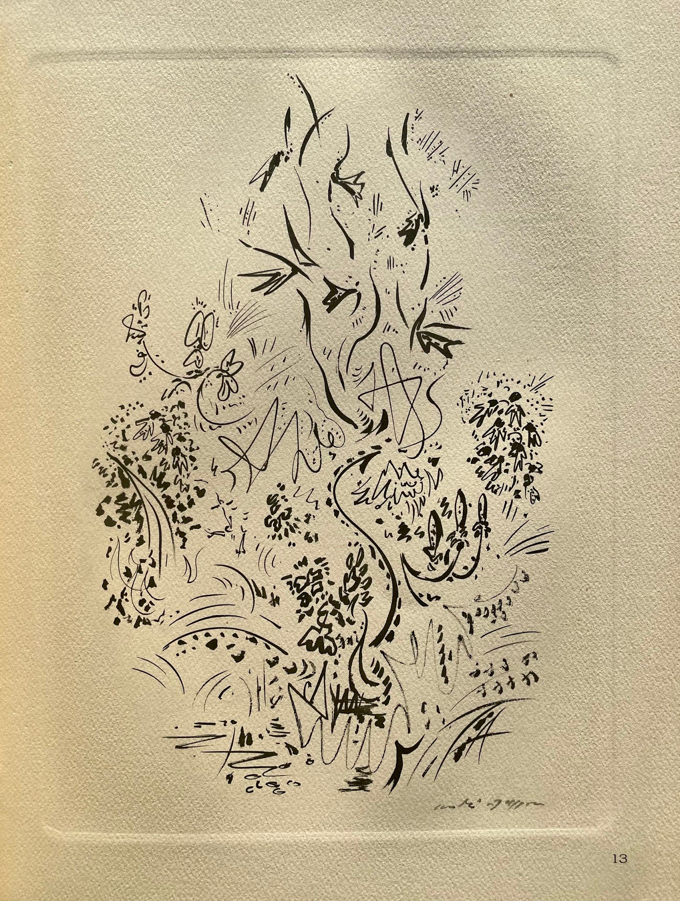 André Masson, Herbes et fleurs, Masson Dessins, Limited Edition Lithograph