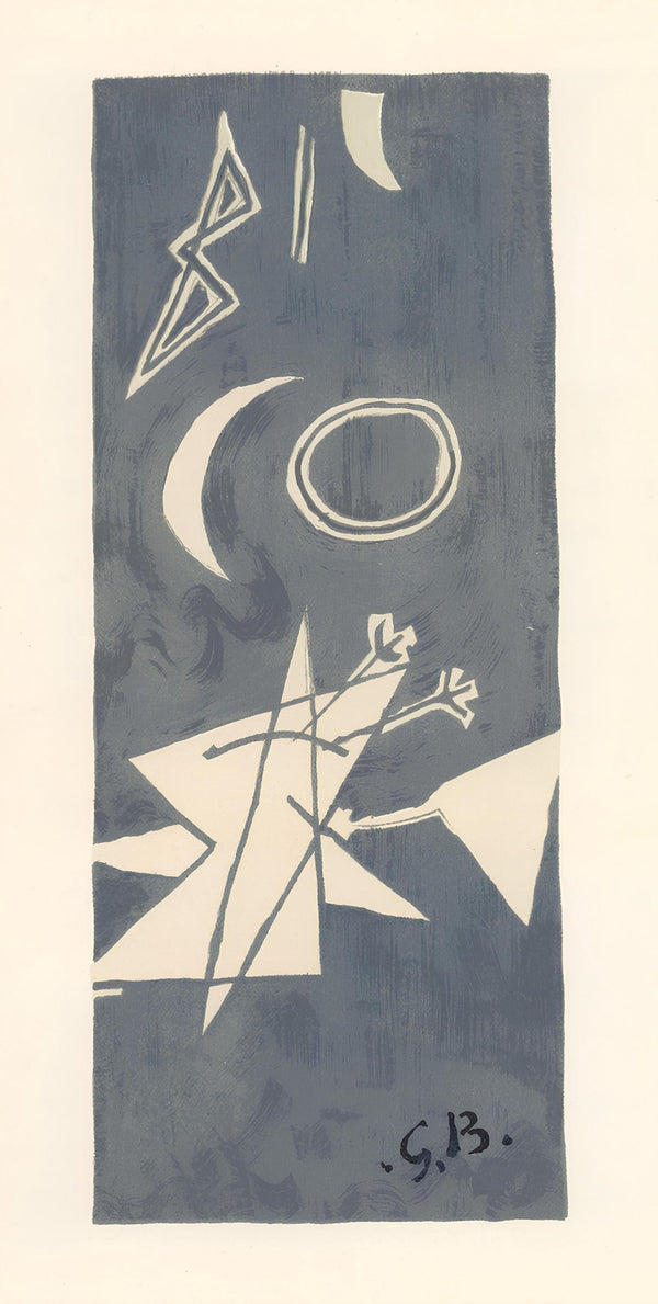 Georges Braque, Ciel gris II (Maeght 1033), Derrière le miroir, Limited Edition Lithograph