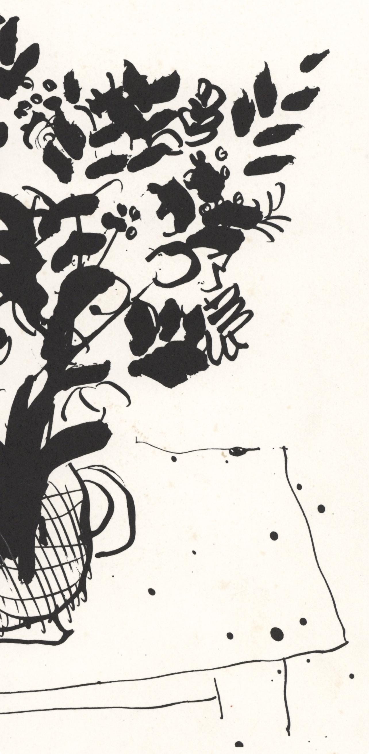 Marc Chagall, Composition (Cramer 91), Derrière le miroir, Limited Edition Lithograph