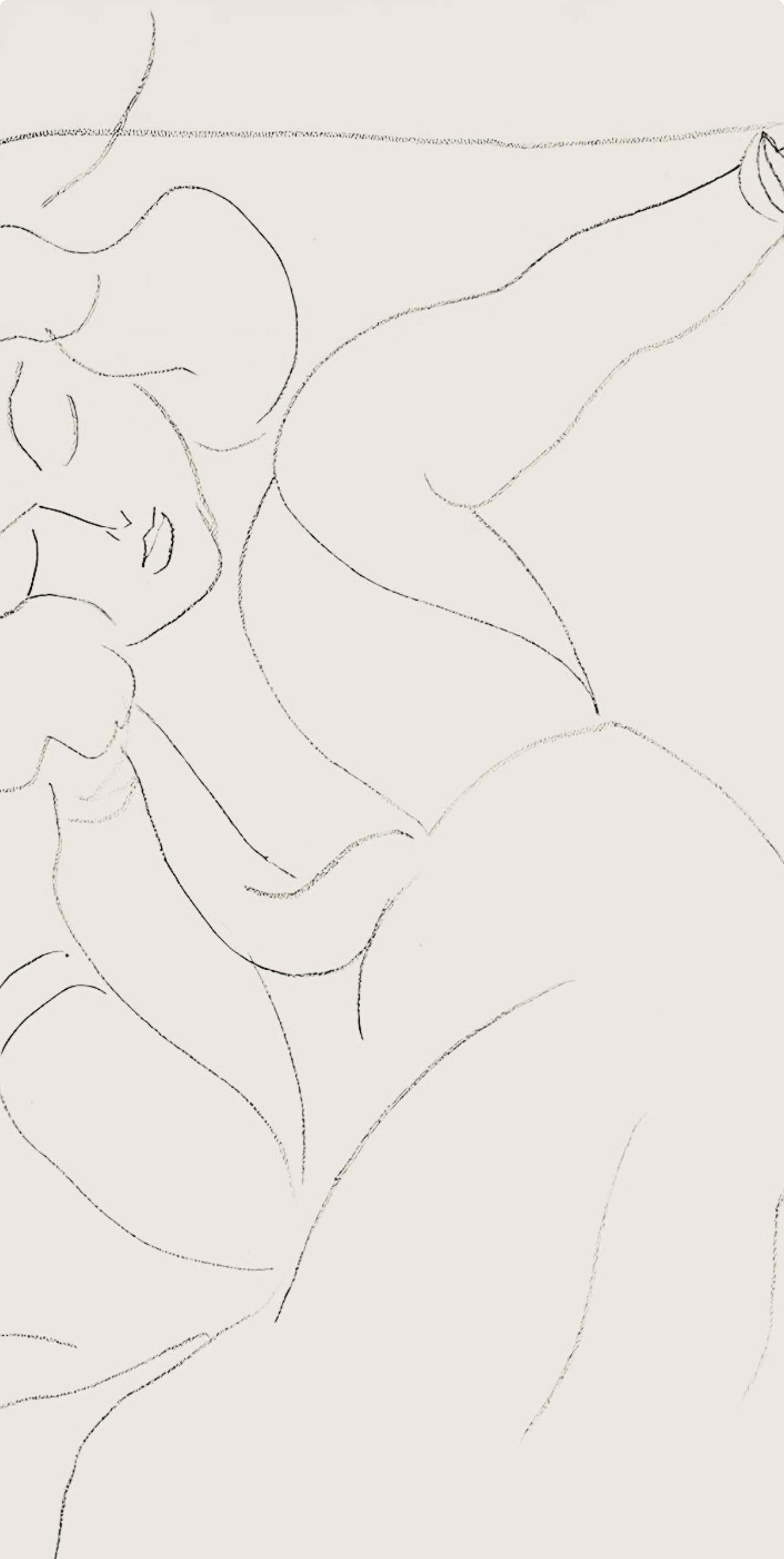 Henri Matisse, Série E, var. 6 (Duthuit 9), Henri Matisse, Dessins, Thèmes et variations, Limited Edition Lithograph