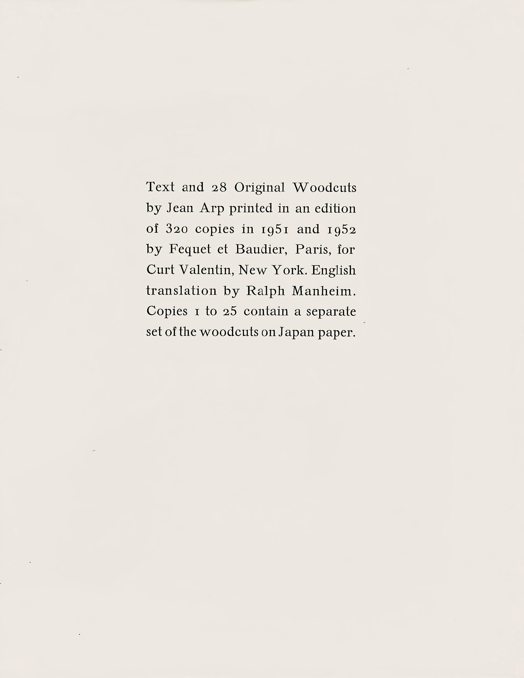Hans Jean Arp, Composition (Arntz 148-175; Hagenbach A 25; Bolliger 54), Dreams and Projects, Limited Edition Woodcut