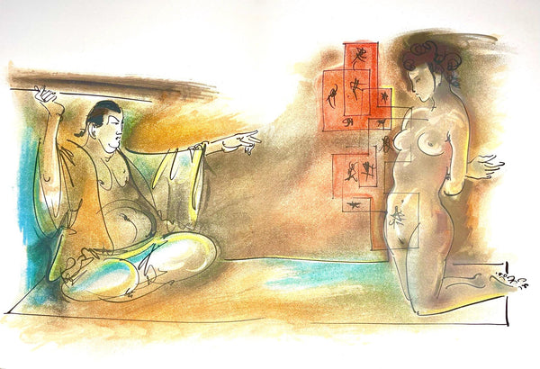 Hans Erni, Composition, Réflexions Simples Sur Le Corps, Limited Edition Lithograph