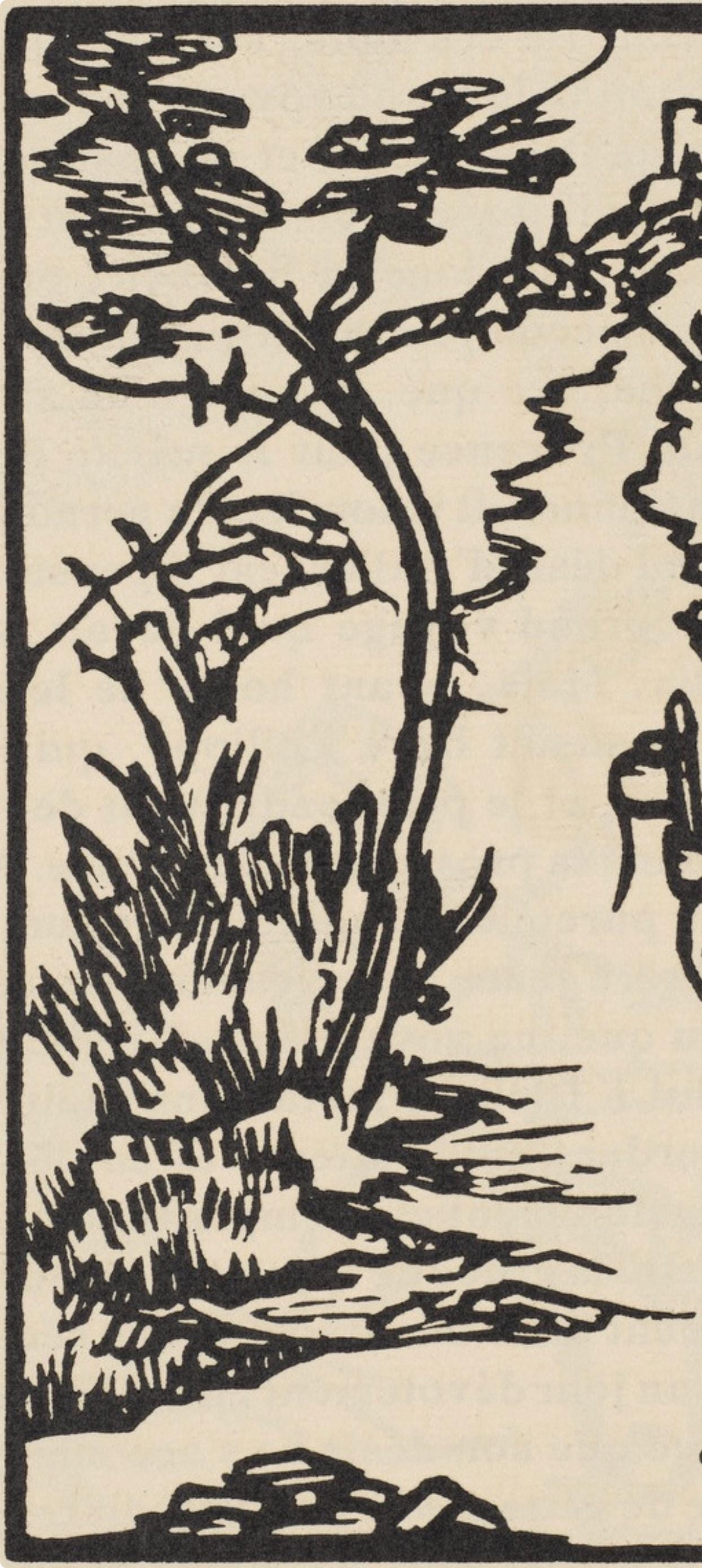 Émile Bernard, Composition (Morane, No. 100), Les Petites Fleurs de St. Françoise, Limited Edition Woodcut