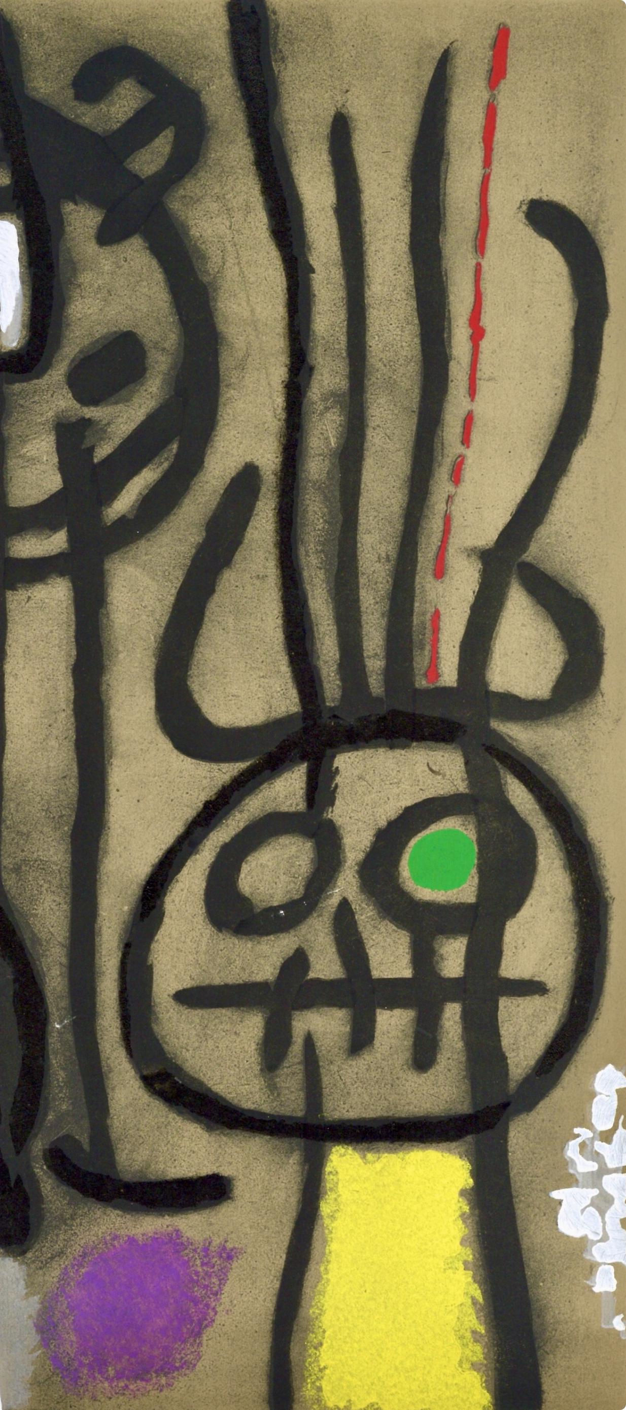 Joan Miró, Composition (Cramer 103; Mourlot 382-383), Miró Cartones 1956-1965, Limited Edition Lithograph