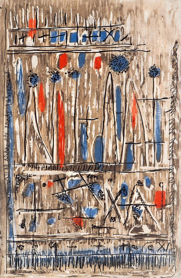 Roger Bissière, Centro, Paroles peintes I, Limited Edition Etching