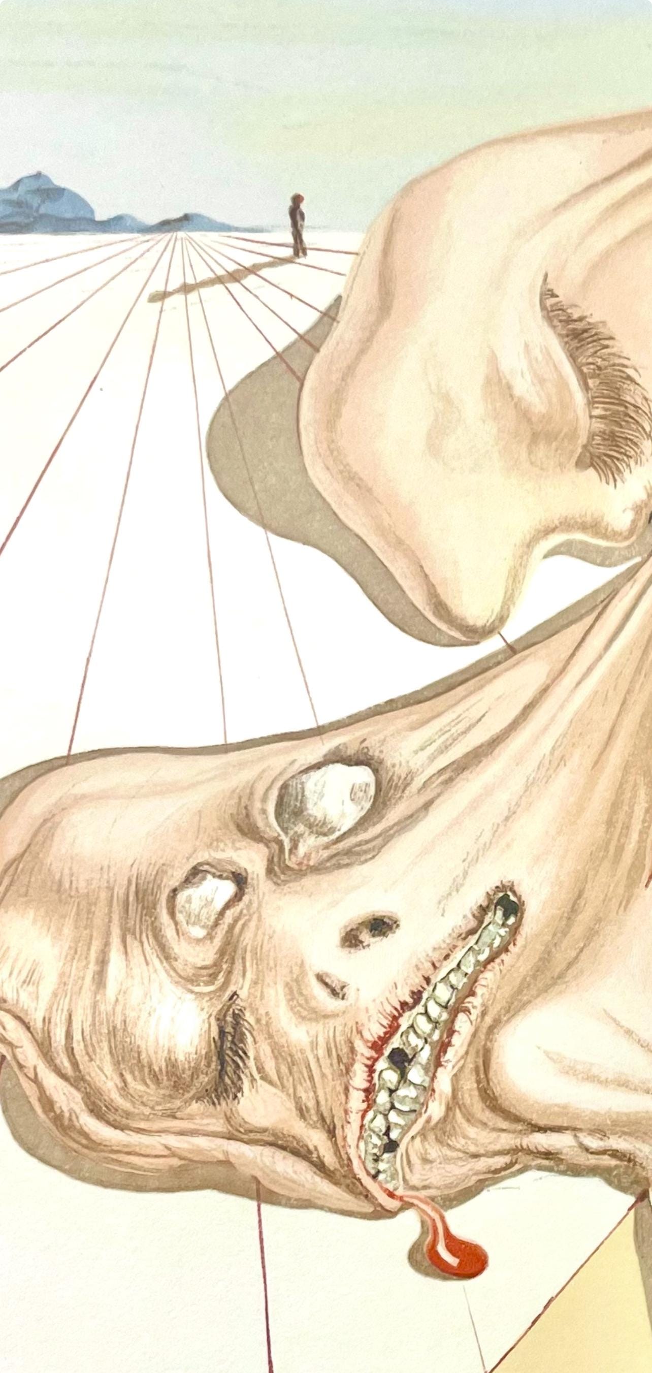 Salvador Dali, Hölle XXX (Field 189-200; Michler/Löpsinger 1039-1138), Die Göttliche Komödie, Signed, Limited Edition Woodcut