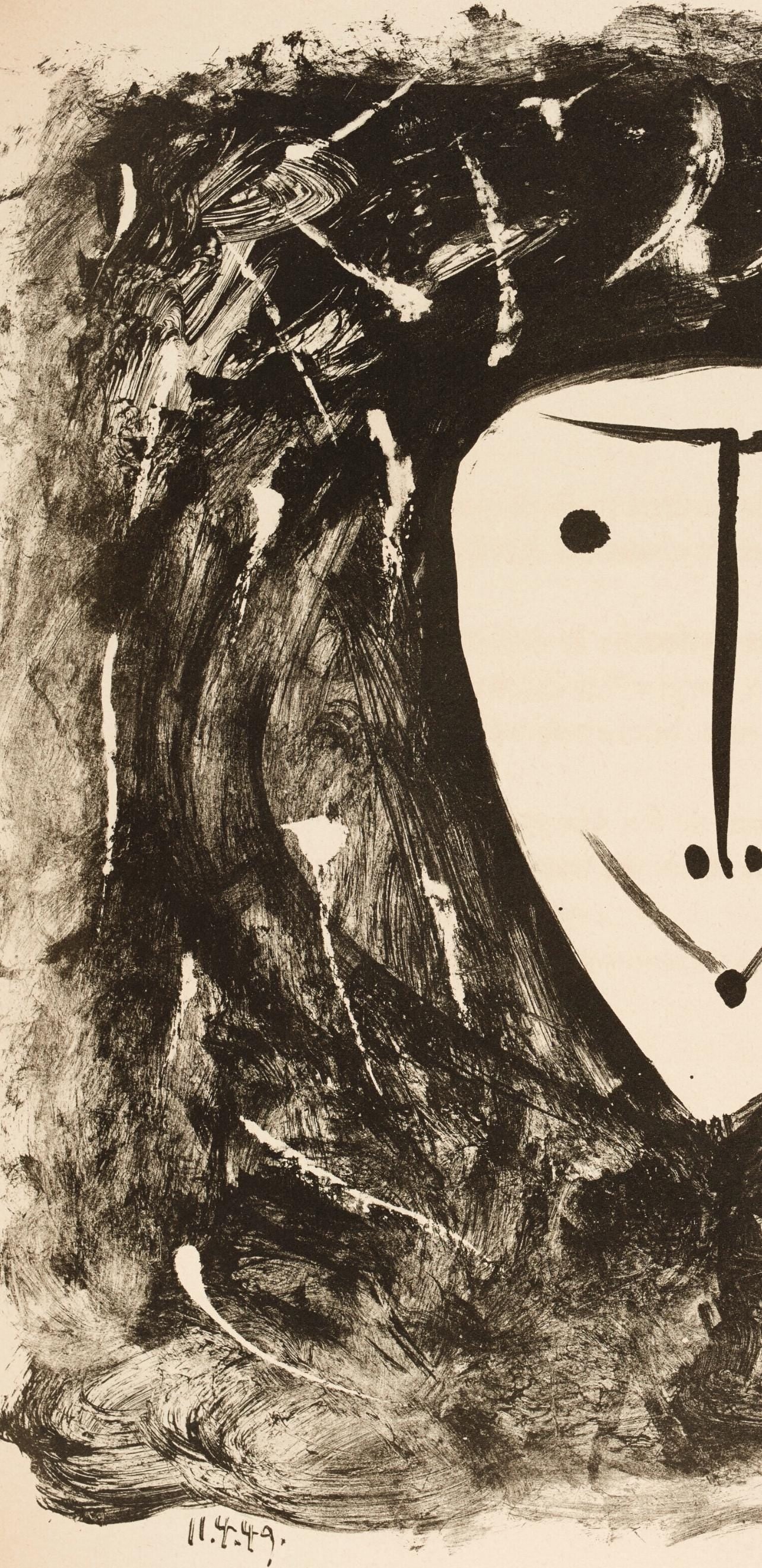 Pablo Picasso, Composition (Bloch 605-608; Mourlot 177; Reuße 519-522), Elegy of Ihpetonga, Limited Edition Lithograph