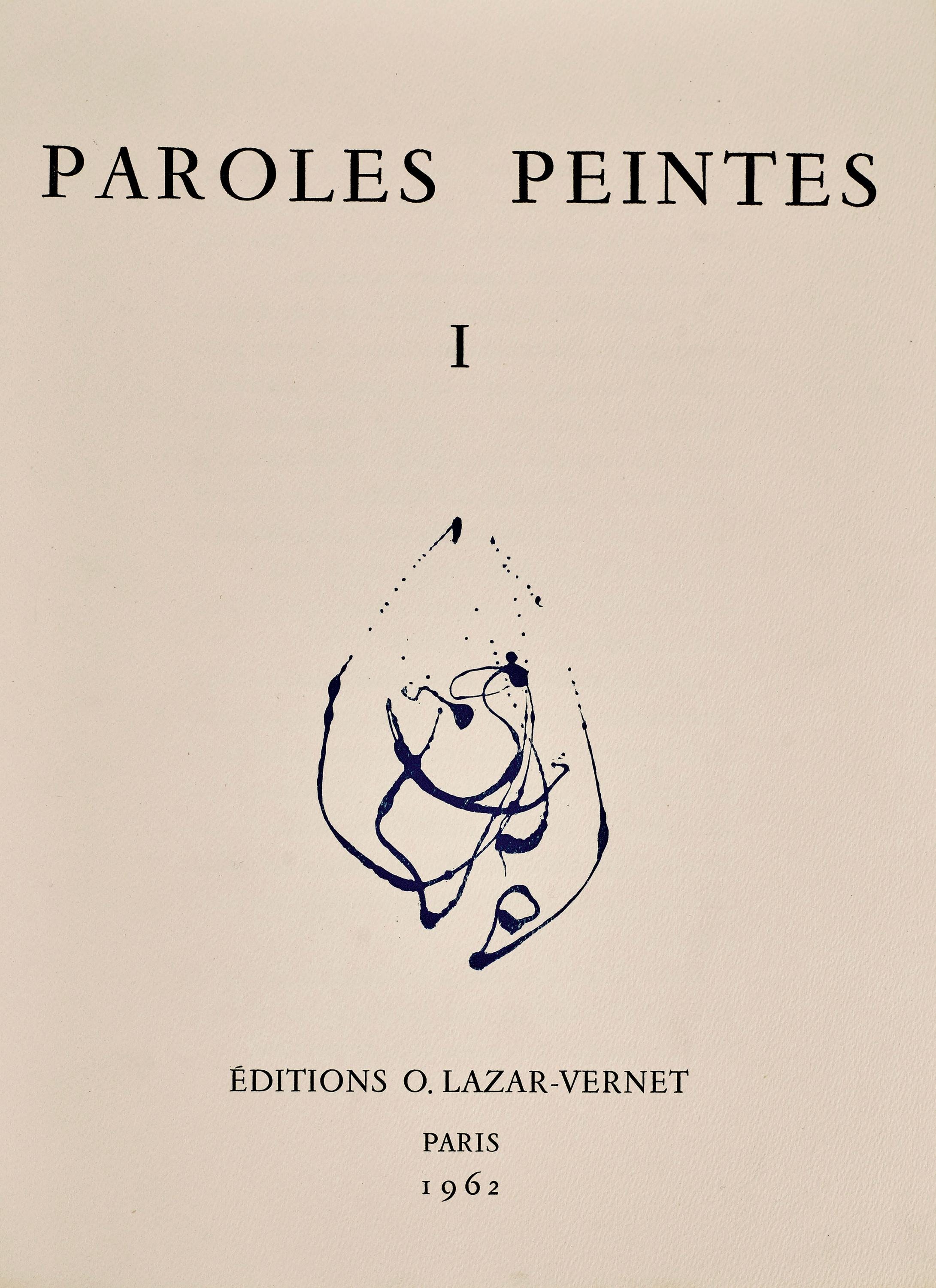 Alberto Magnelli, Projets de Pégase, Paroles peintes I, Limited Edition Etching