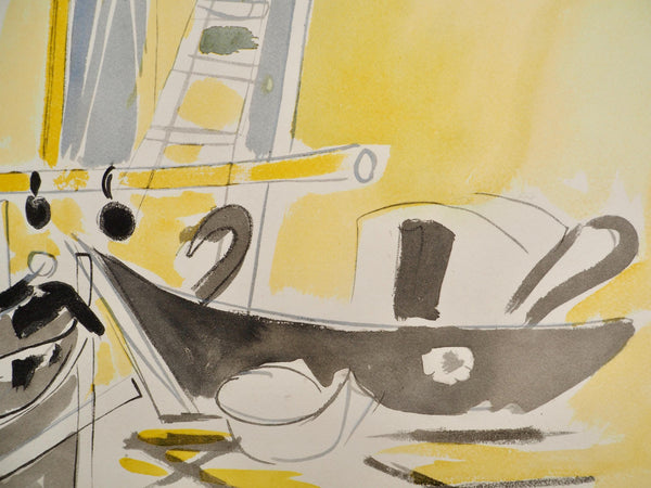 Édouard Pignon, Composition, Arbres et Voiles, Limited Edition Lithograph