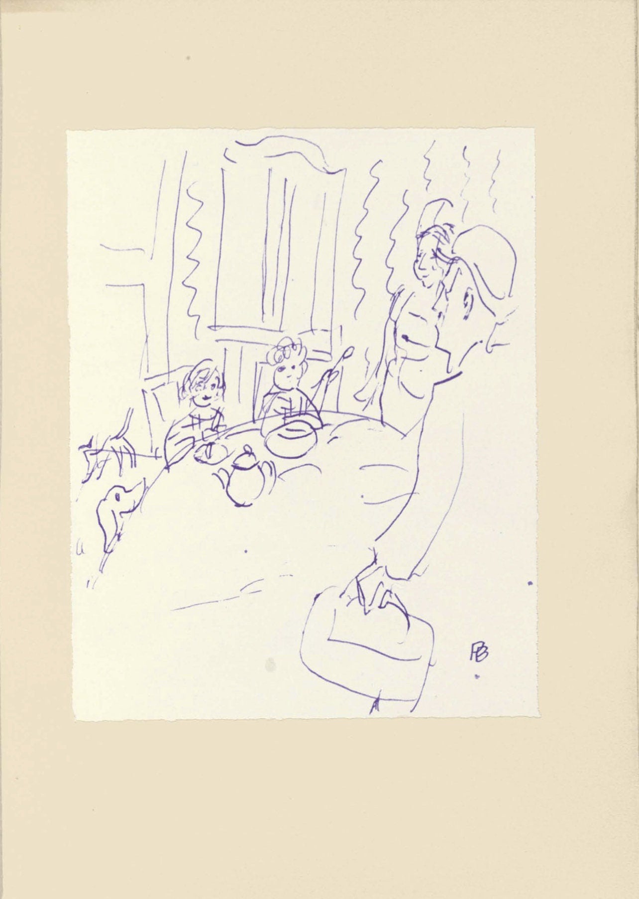 Pierre Bonnard, Composition (Terrasse 54), Pierre Bonnard Correspondences, Limited Edition Lithograph