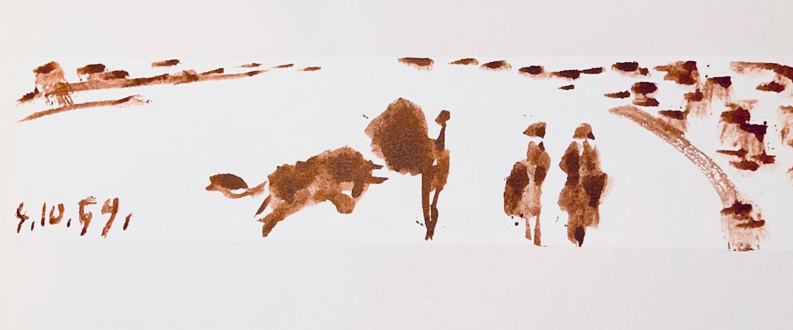 Pablo Picasso, Composition (Bloch 1276; Czwiklitzer 23), Toros y Toreros, Limited Edition Lithograph